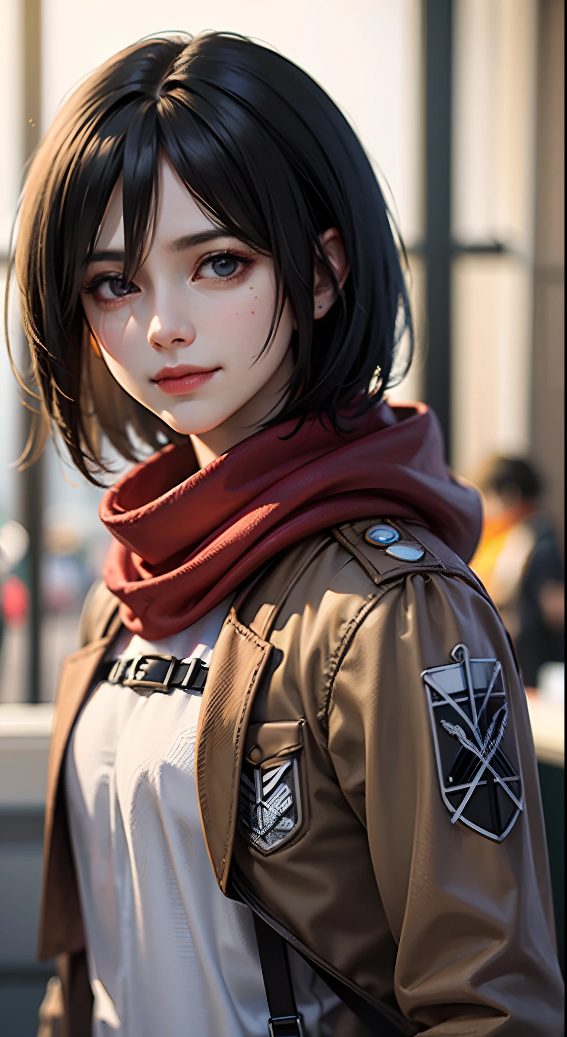 from below, (anime style), masterpiece, highest quality, Super detailed, ray tracing, hdR, Depth of the bounds written, (perfect face, detailed face, fine eyes), 8K, hd, highest quality, Super detailed, shining eyes, Fair skin,
dynamic angle, squat, squating, spread legs, spread your legs, Sweat, Wet, small breasts, beautiful small breasts, wide hips, tight waist, (put your hand on your waist), pink lips, long eyelashes, tied hair, strong color, in a medieval town, adult body, adult face, Annie AOT, Annie AOT, pants, white pants, hood, Day, heaven_army_uniform, null, cloud, Jacket, outdoor, uniform, symbol, training_corps_\(symbol\), belt, boots, thigh_strap, Three dimensions_maneuver_Equipment, investigation_corps_\(symbol\), shining blue eyes, tired eyes, Bonde Hair, big nose, greek nose, Harness, alone, 1 girl, visible pussy, perfect pussy, pussy, soft skin, Keratinous, masterpiece, highest quality, High resolution, Harness, ((masterpiece)), highest quality, Fair skin, notably long eyelashes, cute face, perfect face, high quality face, mature face,