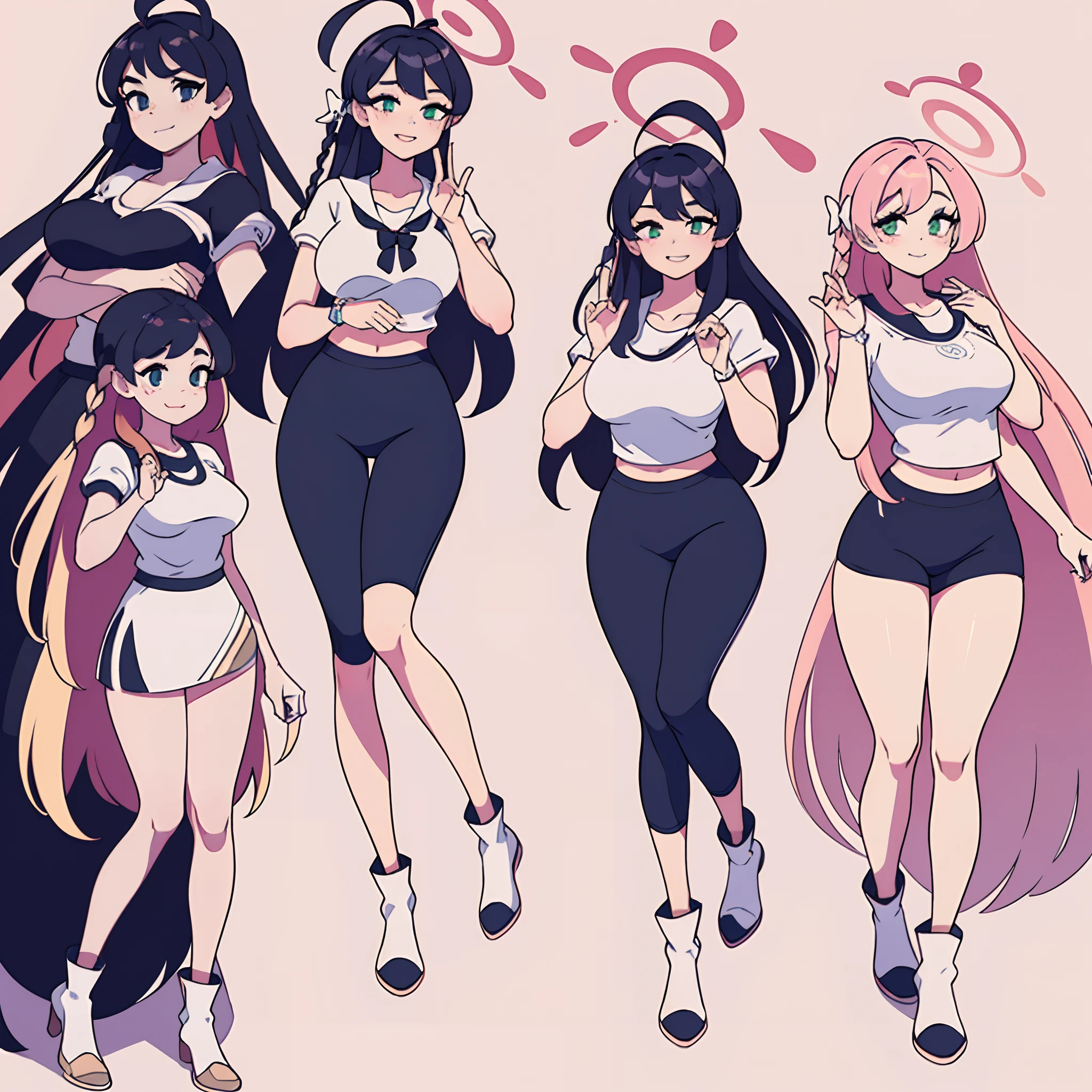 Yandere, [[black hair]], [[Red eyed]], [[black gym legging pants]], [[white top]], yandere face, ((hands down pose full body)), hands down pose, full body. [[One woman]],  [[1woman]], ((1woman)).



Arms down, Hands down pose, perfect legs, perfect fingers, idle pose, full body pose, photo full body, Cartoonish-pixar Disney style, cartoon, 80s style, best quality, master piece, illustration: 1.1, beautiful, highly detailed, high details, 4k, perfect body, perfect proportion, rich quality, 8k, hd, ultra hd, perfect hands, perfect clothes, perfect generated hands, cartoon style, cartoon drawn, no blur.