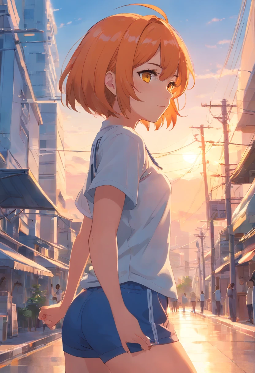 White tshirt, t pose, back