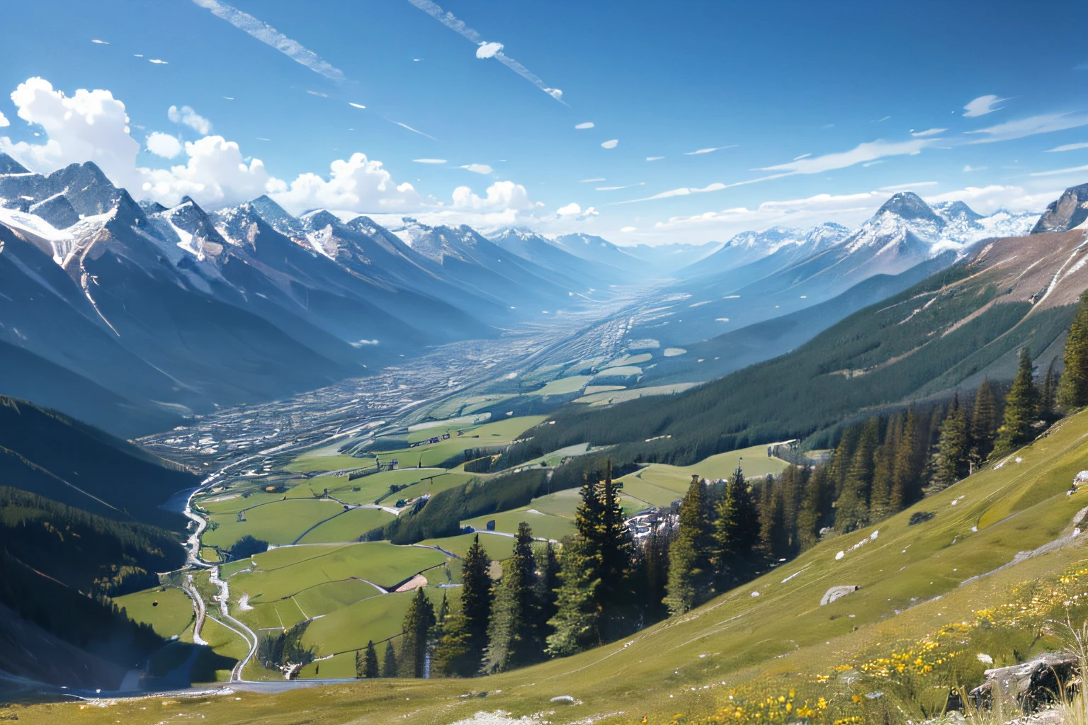 rivulets，Mountains，