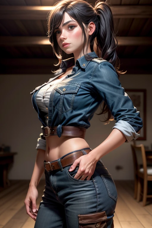 Megan fox shorts vaqueros ojos azul verdoso