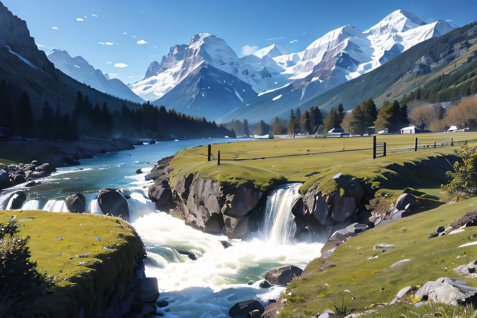 rivulets，Mountains，