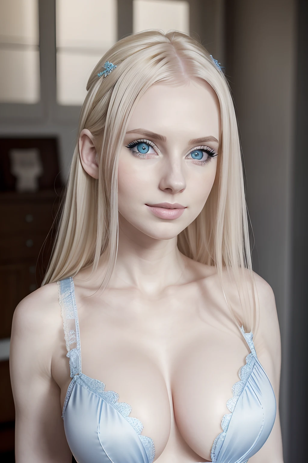 blonde woman with blue eyes and tattoos posing for a picture, amouranth, young beautiful amouranth, better known as amouranth, two girls, cute girls, one blonde and one brunette, anna nikonova aka newmilky, extremely pale white skin, sexy look at the camera, woman holding another woman, very pale white skin, very very pale white skin