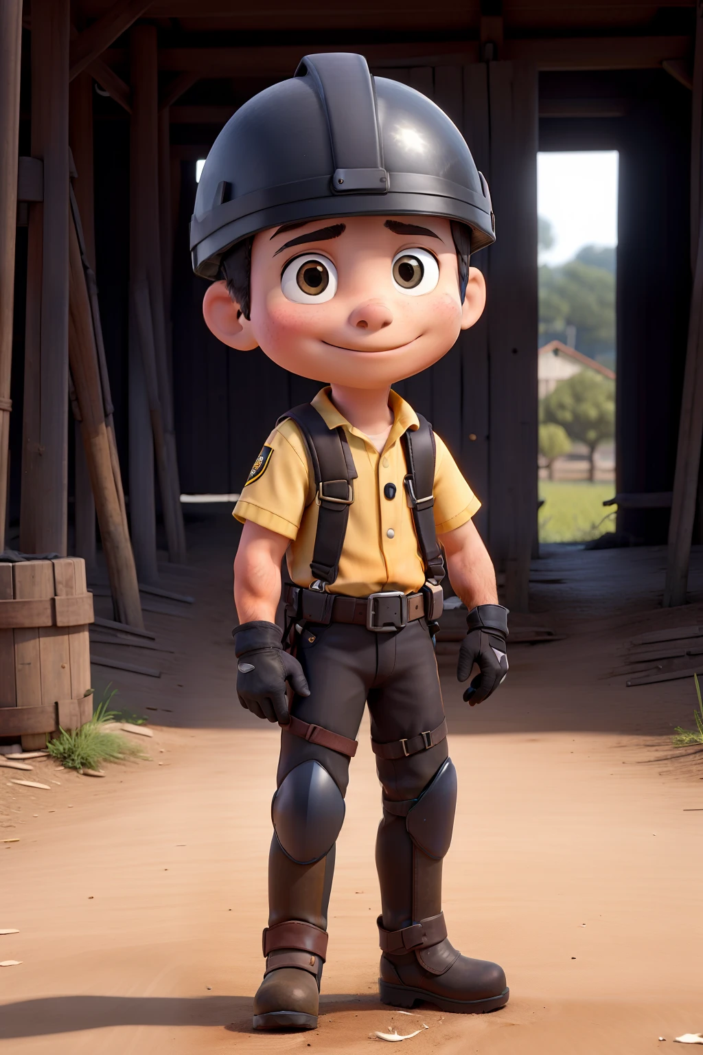 Helmet work safety technique, bota ,com cabelo preto
