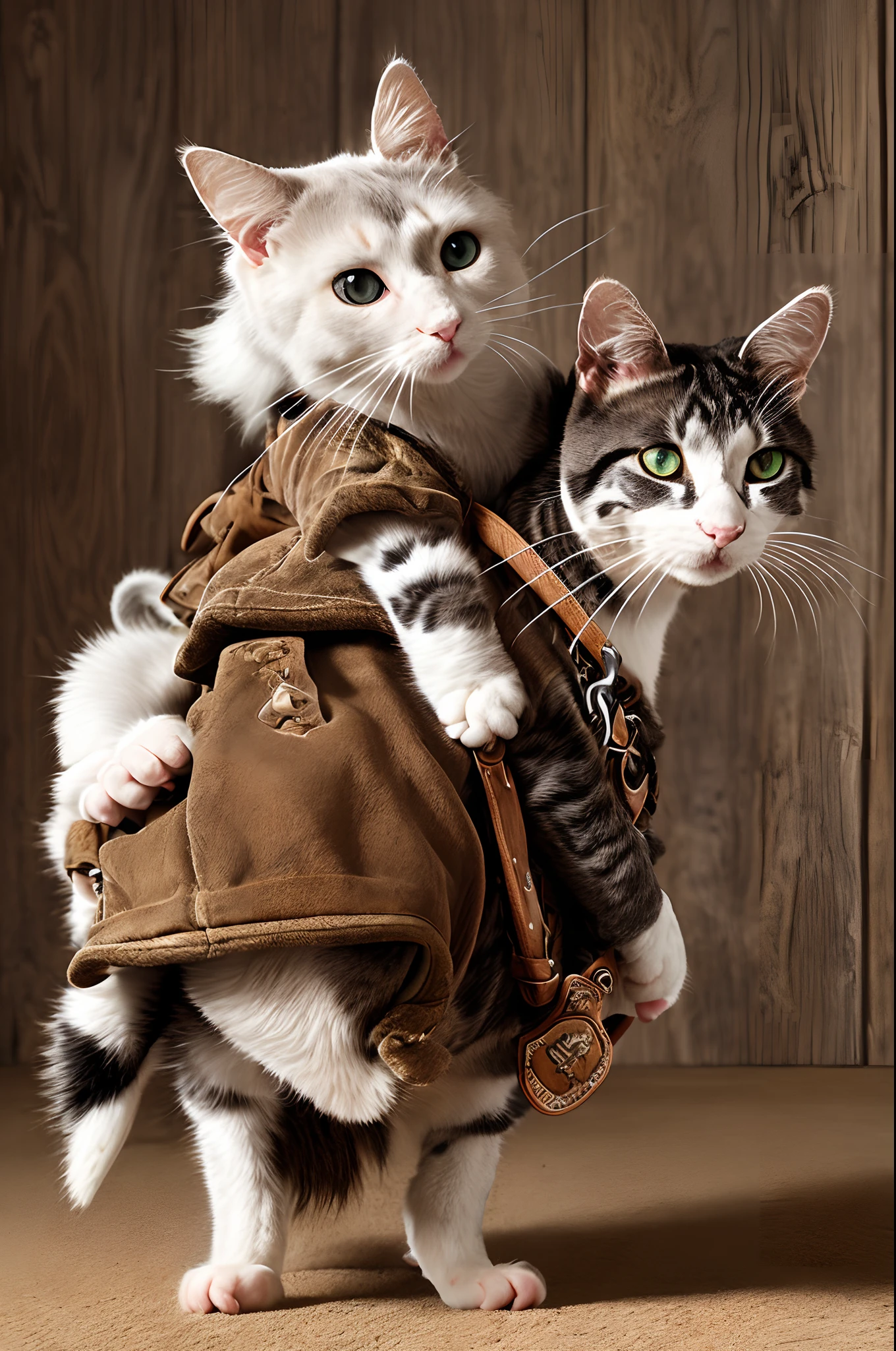 “Cowboy rat” riding cat