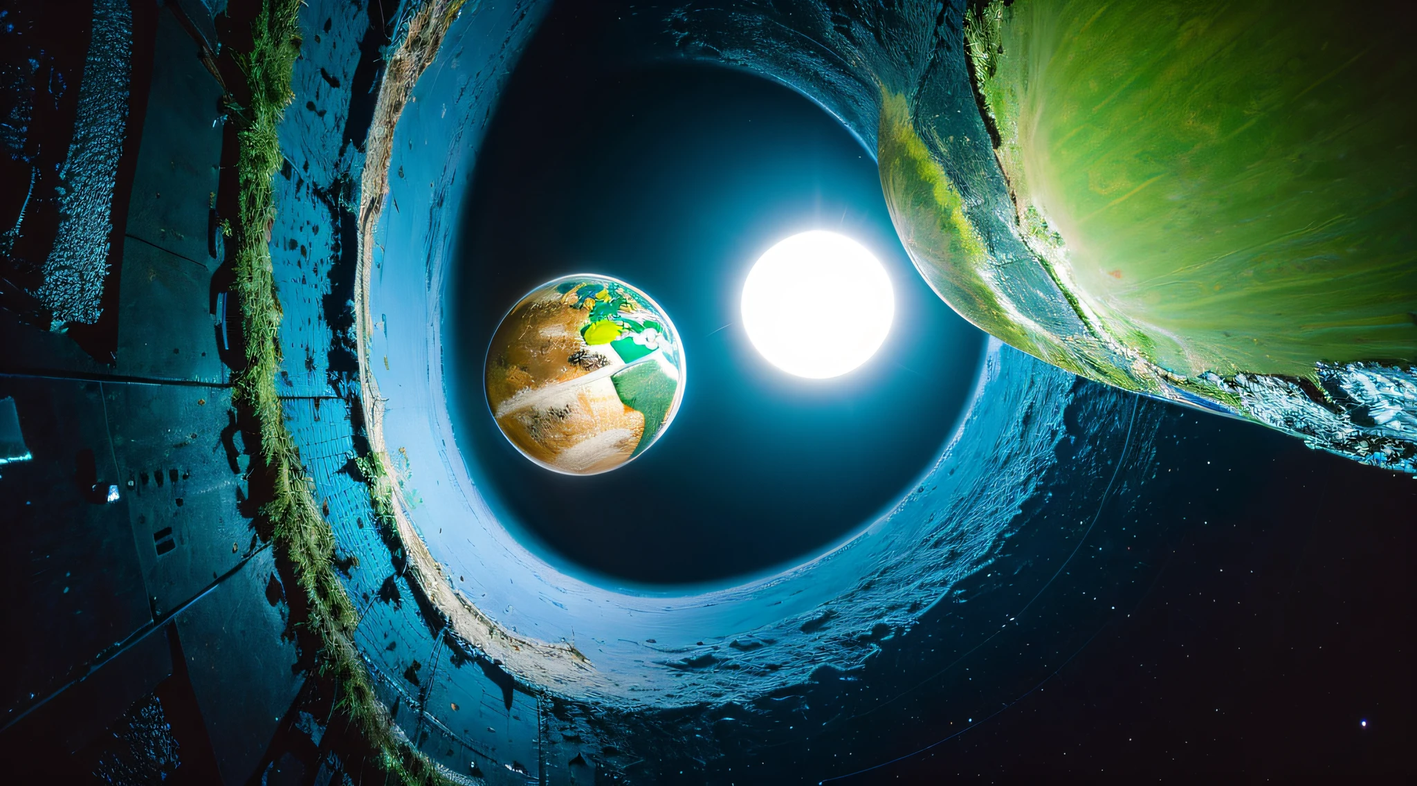 planet earth,gateway,portal,optic