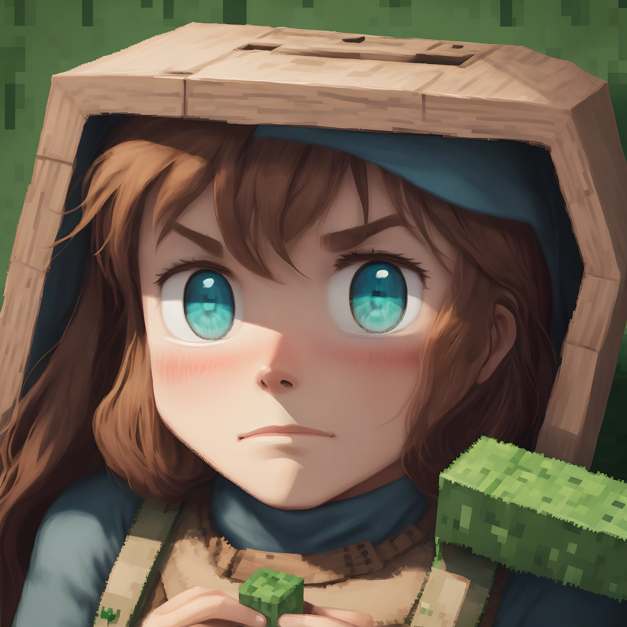 Depressed minecraft steve