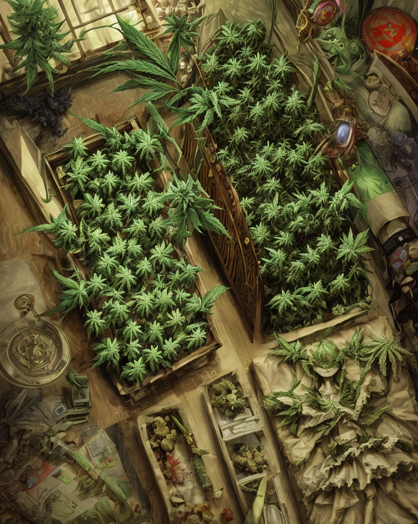 Marijuana aliens shrooms angels chaos order