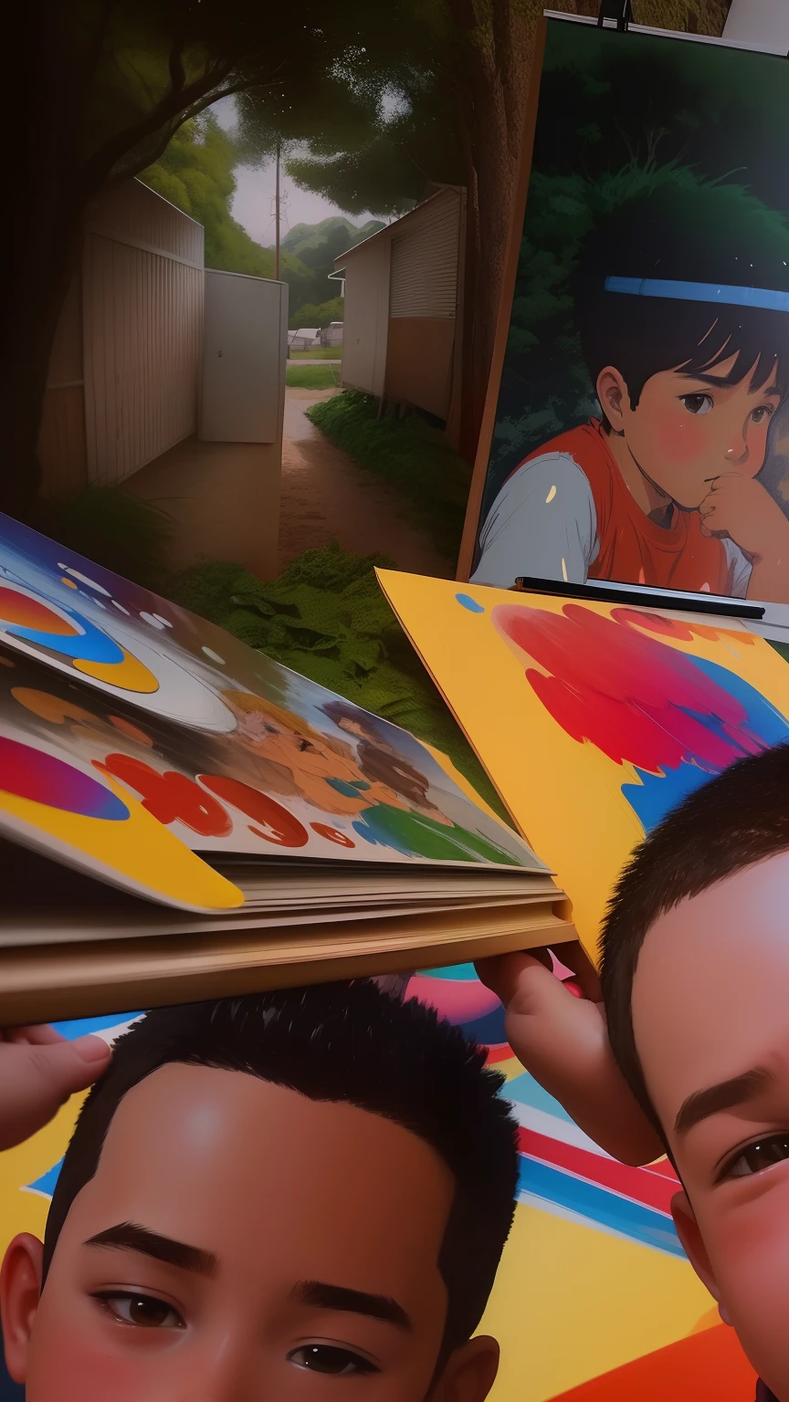 em(melhor qualidade: 0,8), Perfect anime illustration, Retrato em close-up extremo de um garoto,desenho animado de um com cabelo arrepiado ,(obra prima),Camisa Preta,camiseta preta,pinta no rosto, Retrato digital, pintura digital dos desenhos animados, wikihow illustration, detailed illustration portrait, digital illustration -, matte digital illustration, retrato dos desenhos animados, color digital illustration, Retrato estilizado, Retrato de Arte Digital,(melhor qualidade),(alta qualidade)fundo luminoso