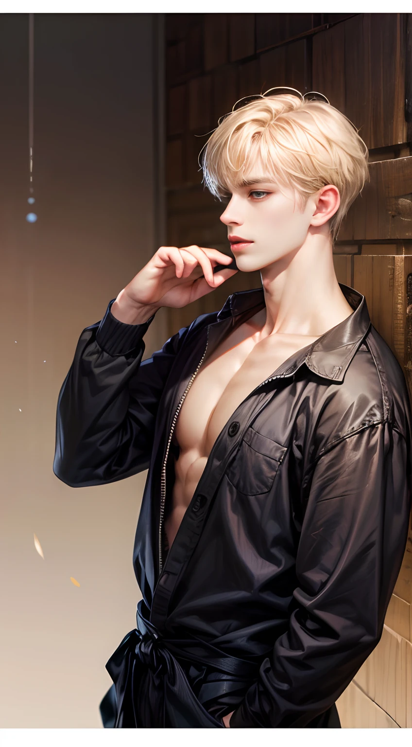 Fix his hands as anatomically correct, Beautiful short hair of hazelnut color