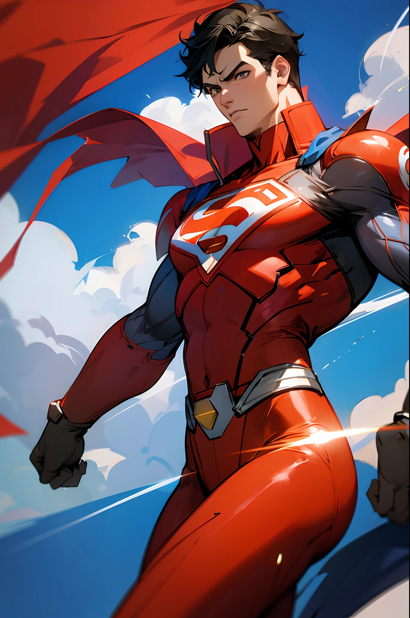 Ultraman, human, Superman, bodysuit, fantasy, muscular, Daiost clothing.
