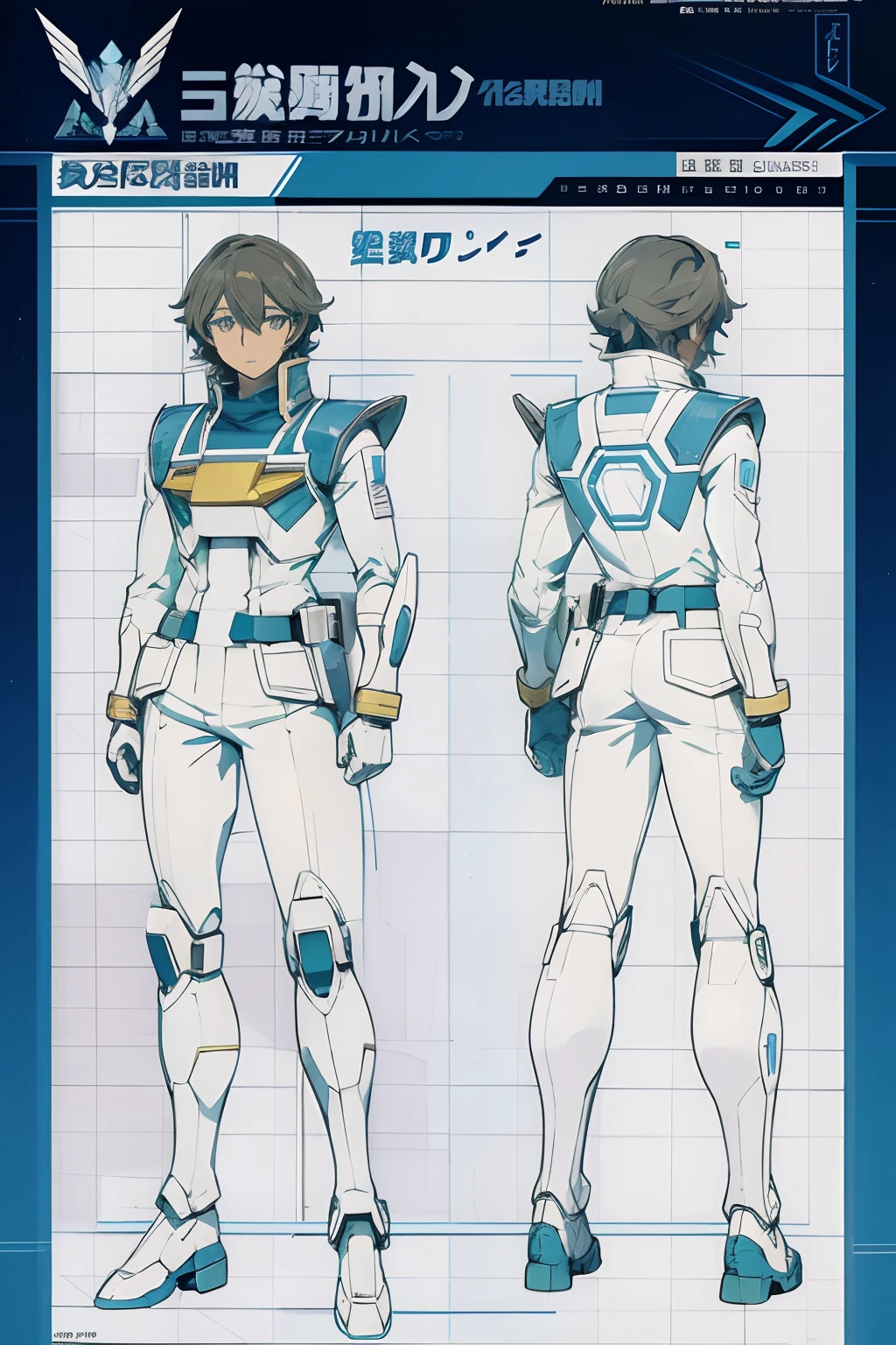 line-art, art book, character sheet, gundam 00 reimagined, 8k, best quality, design sheets, equipment, concept art book,