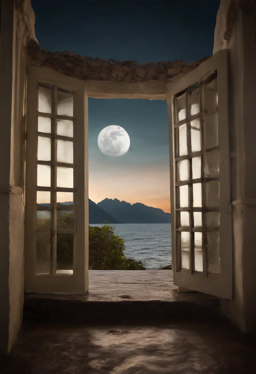 best quality,moonlit,moon palace,rabbit,crying,desolate,clouds,partially open windows and doors,moonlight casting slanted shadows,powdered walls,pale,intense moonlight,glistening dew on grass,fragrant osmanthus flowers,happy elegant fairies,wearing phoenix pendants,overlooking three divine mountains,endless sea and land changes,galloping horse metaphor,viewing China from the moon palace,nine fuzzy dots resembling small islands,shallow sea water,spilling from a cup