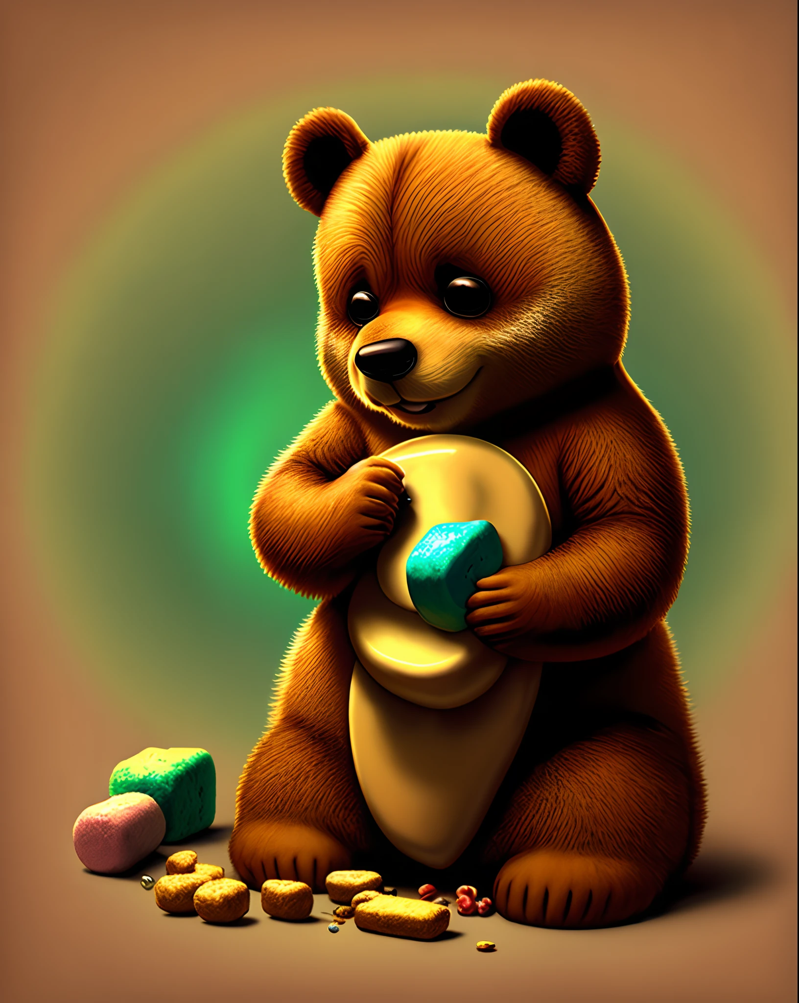 yogi bear doing drugs