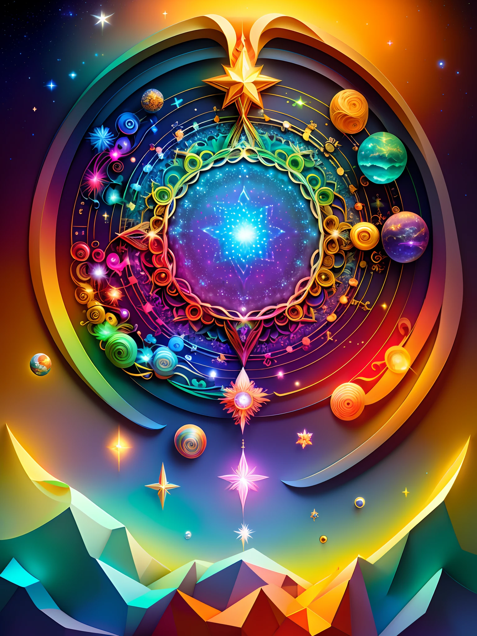 light rays, ethereal figures, mystical symbols, ancient manuscripts, celestial beings, vibrant energy, divine wisdom, transcendental experience, melodic harmonies, cosmic connection, spiritual enlightenment, sacred geometry, radiant colors, celestial realm, unified consciousness, sacred chant, infinite wisdom, divine revelation, cosmic dance, higher dimensions, divine knowledge, transcendent voices, sacred vibrations, celestial orchestra, divine illumination, ethereal light, cosmic harmony, mystical journey, multidimensional existence, inner peace, eternal truth, divine guidance, universal love, cosmic energy