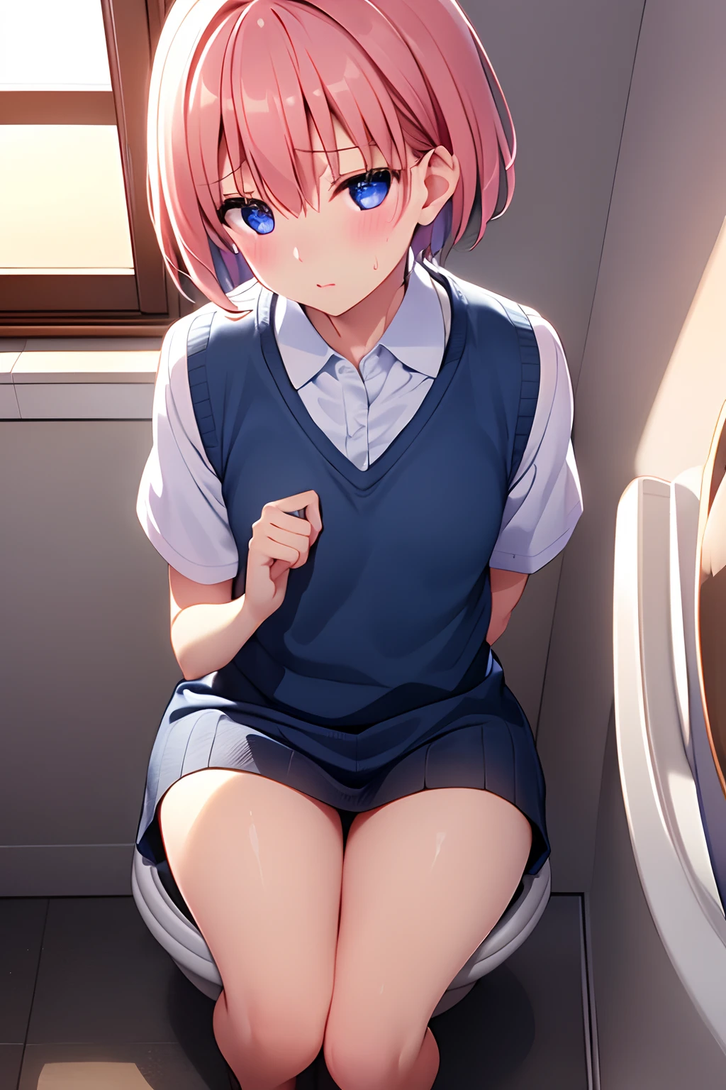 pink hair girl riding dick on train, spreading legs, hardcore squirting,(( close view of pussy)) love juices, orgasm, massive oppais, wet see through shirt, chocker, tongue out, high quality pussy, leaking, squirting, sweating, saliva dripping from mouth