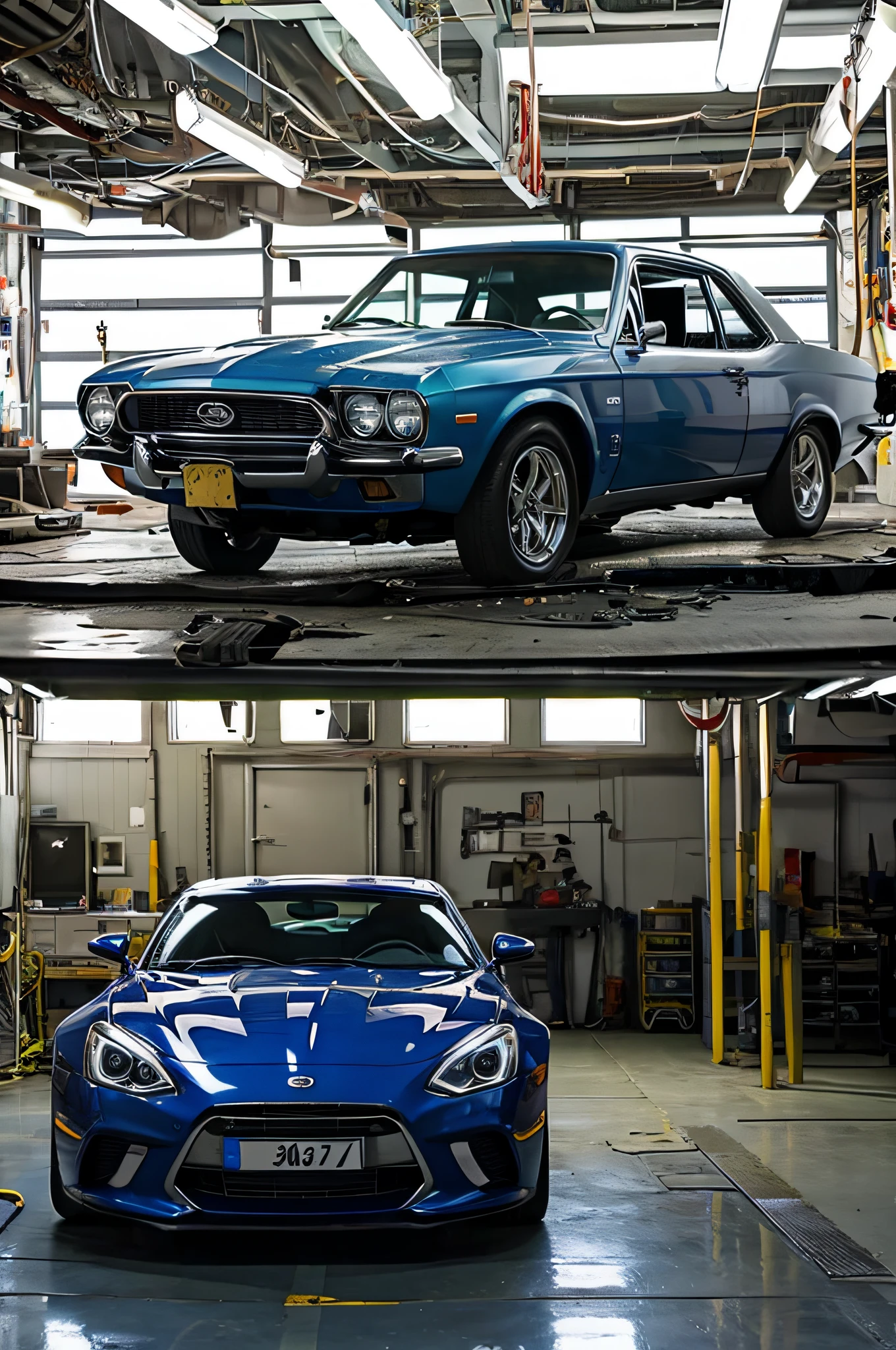 Car repair shop、sportscar
