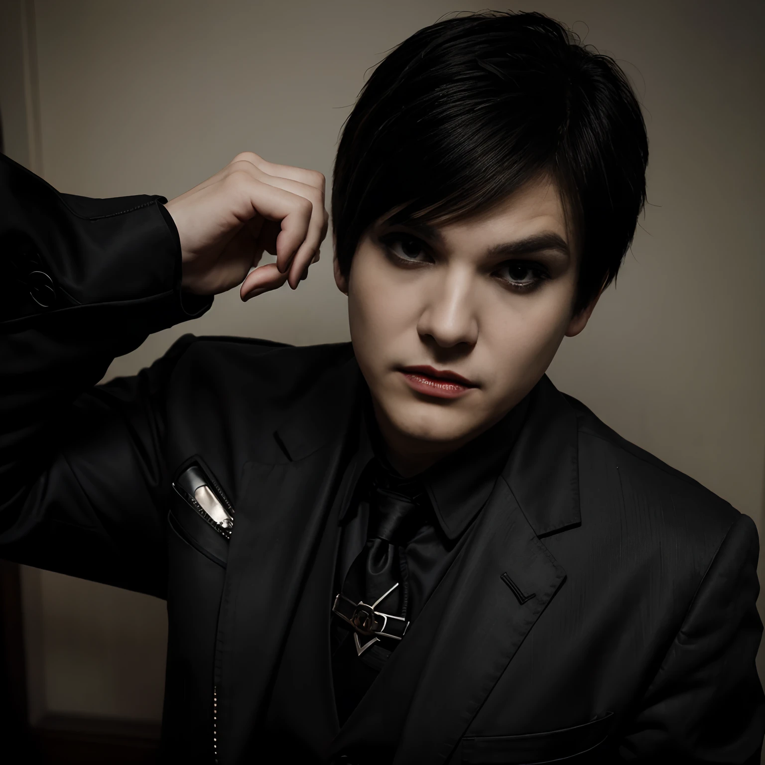Gerard Way from my chemical romance dressed up as a vampire