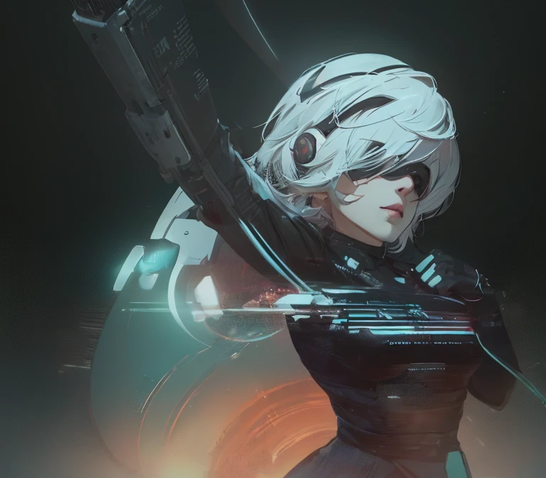 ((La mejor calidad)), ((obra maestra)), (muy detallado:1.3), ...............................................................................................................................................3D, Beautiful (cyberpunk:1.3) Mujer hacker, peinado corto,pelo corto, Volver al visor, cabello grueso, Terminal de ordenador operativo, Pantalla montada en la cabeza, computer server, Pantalla LCD, fiber optic cable, Logotipo de la empresa, HDR (High Dymanic Range), Trazado de rayos, NVIDIA RTX, Super resolution, Irreal 5, Subsoil Scatter, Textura PBR, Post-procesamiento, Anisotropic filtering, profundidad de campo, maximum sharpness and sharpness, Texturas multicapa, Albedo y Highlight Maps, Sombreado de superficies, Accurate simulation of light-material interactions, proporciones perfectas, Renderizado de octanaje, duotone lighting, ISO bajo, balance de blancos, Regla de los tercios, amplia apertura, 8K RAW, efficient sub-pixels, sub-pixel convolution, glow particles, dynamic pose