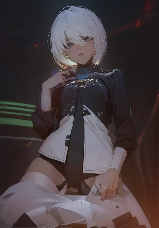 ((La mejor calidad)), ((obra maestra)), (muy detallado:1.3), ...............................................................................................................................................3D, Beautiful (cyberpunk:1.3) Mujer hacker, peinado corto,pelo corto, Volver al visor, cabello grueso, Terminal de ordenador operativo, Pantalla montada en la cabeza, computer server, Pantalla LCD, fiber optic cable, Logotipo de la empresa, HDR (High Dymanic Range), Trazado de rayos, NVIDIA RTX, Super resolution, Irreal 5, Subsoil Scatter, Textura PBR, Post-procesamiento, Anisotropic filtering, profundidad de campo, maximum sharpness and sharpness, Texturas multicapa, Albedo y Highlight Maps, Sombreado de superficies, Accurate simulation of light-material interactions, proporciones perfectas, Renderizado de octanaje, duotone lighting, ISO bajo, balance de blancos, Regla de los tercios, amplia apertura, 8K RAW, efficient sub-pixels, sub-pixel convolution, glow particles, dynamic pose