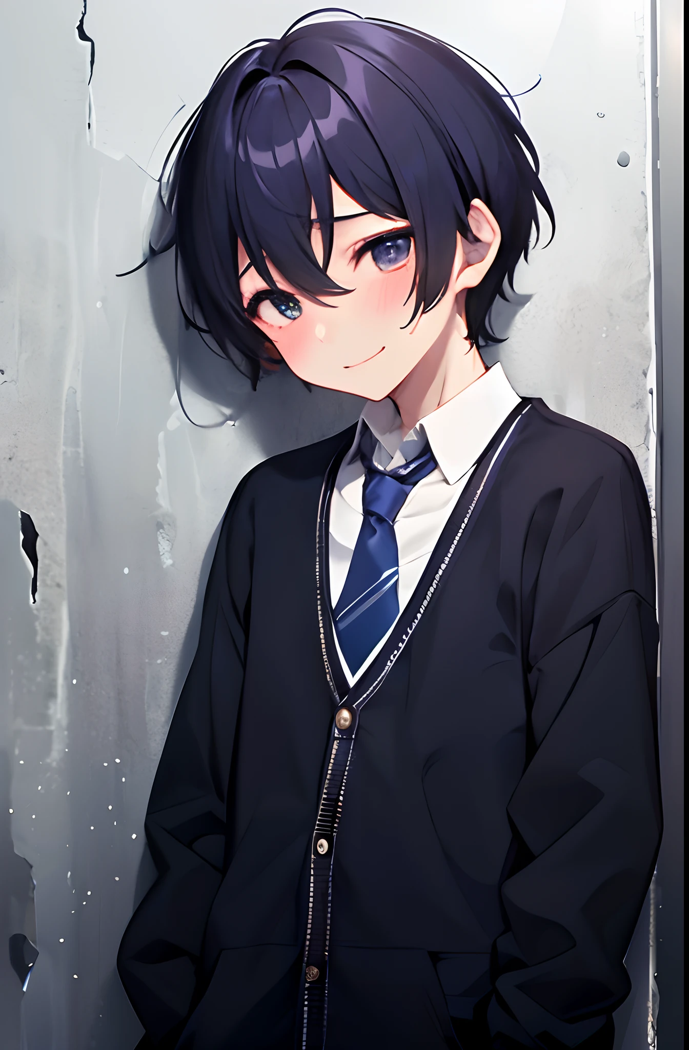(校服、disheveled clothing、Crooked tie、)