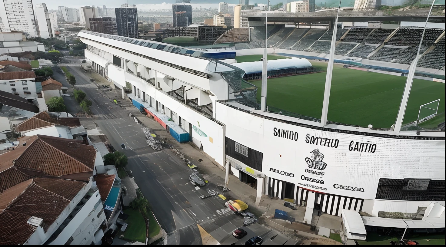 Santos FC inflatable stadium based in the city of Santos