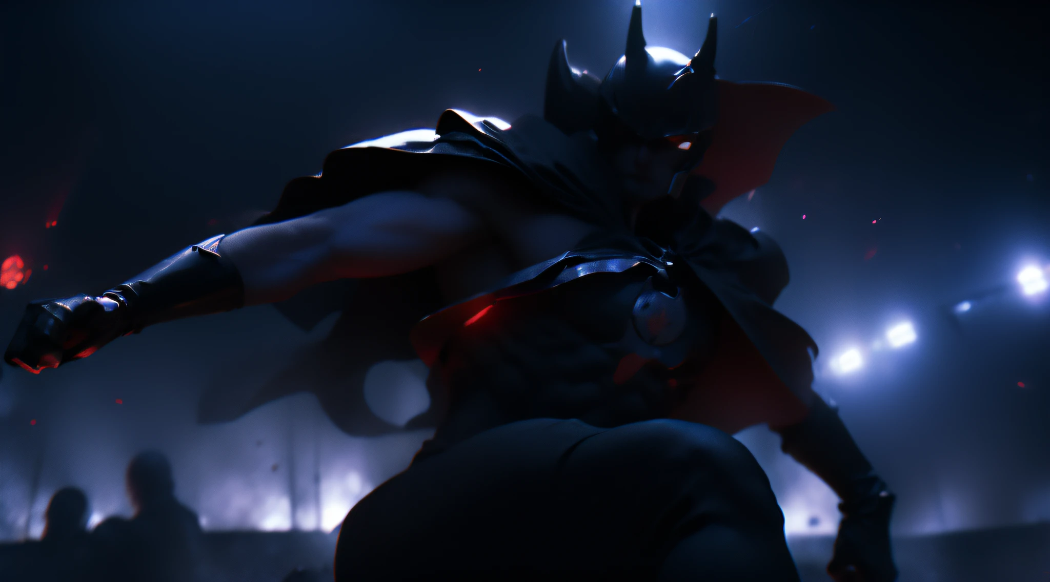 Superheroes are fighting villains, Fantasy, 3D Real.