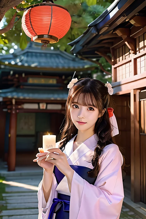 (1girl in:1.3),Solo,__body-parts__,, Official art, Unity 8k壁纸, ultra-detailliert, Beautiful and aesthetic, Beautiful, masutepiece, Best Quality,Fantastic atmosphere, Calming Palette, tranquil mood, Soft shading,, shrine maiden, Charmspell, Amulet familiar, shrine maiden duties,