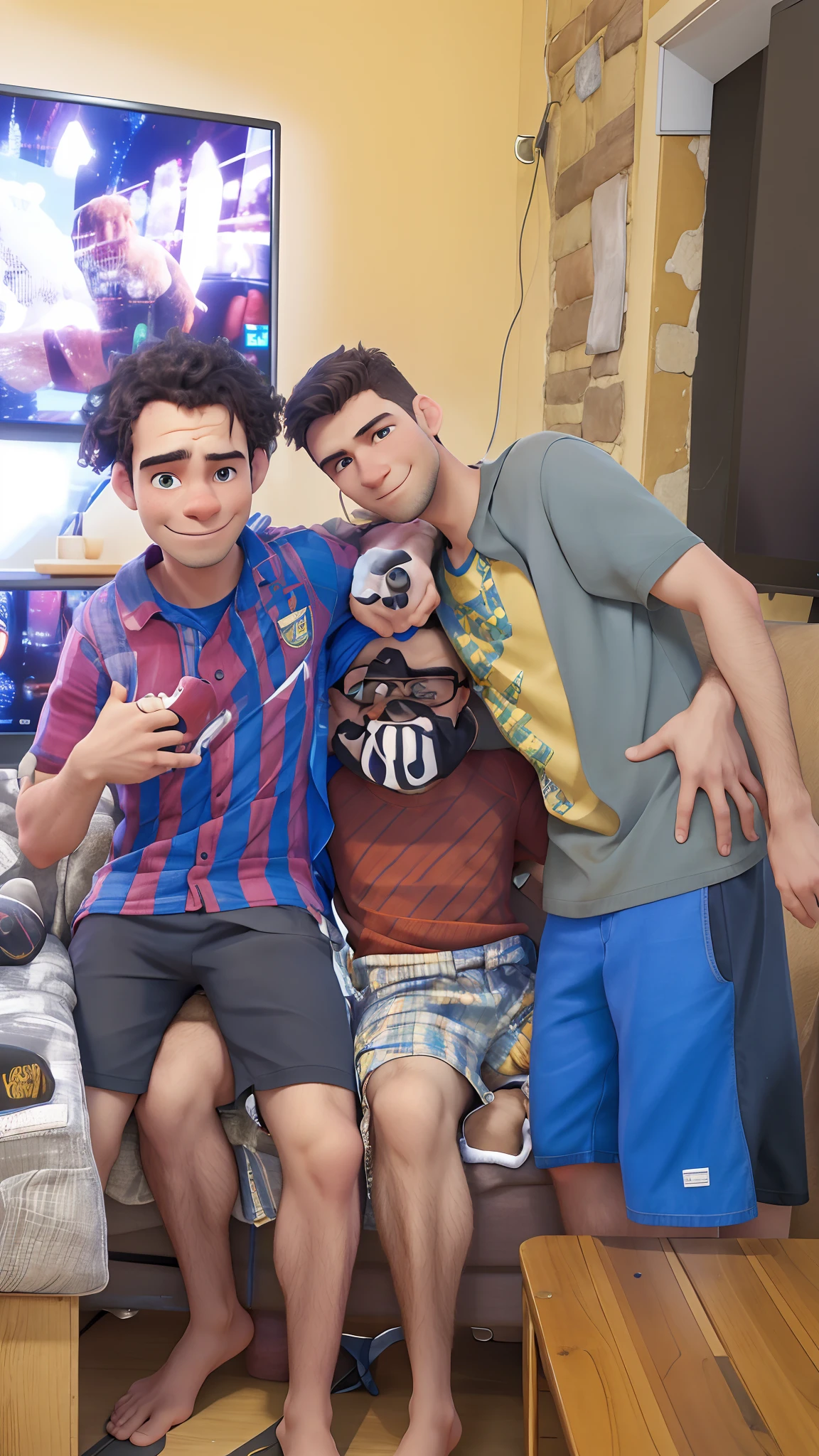 Um homem deprimido dentro de uma bola de vidro