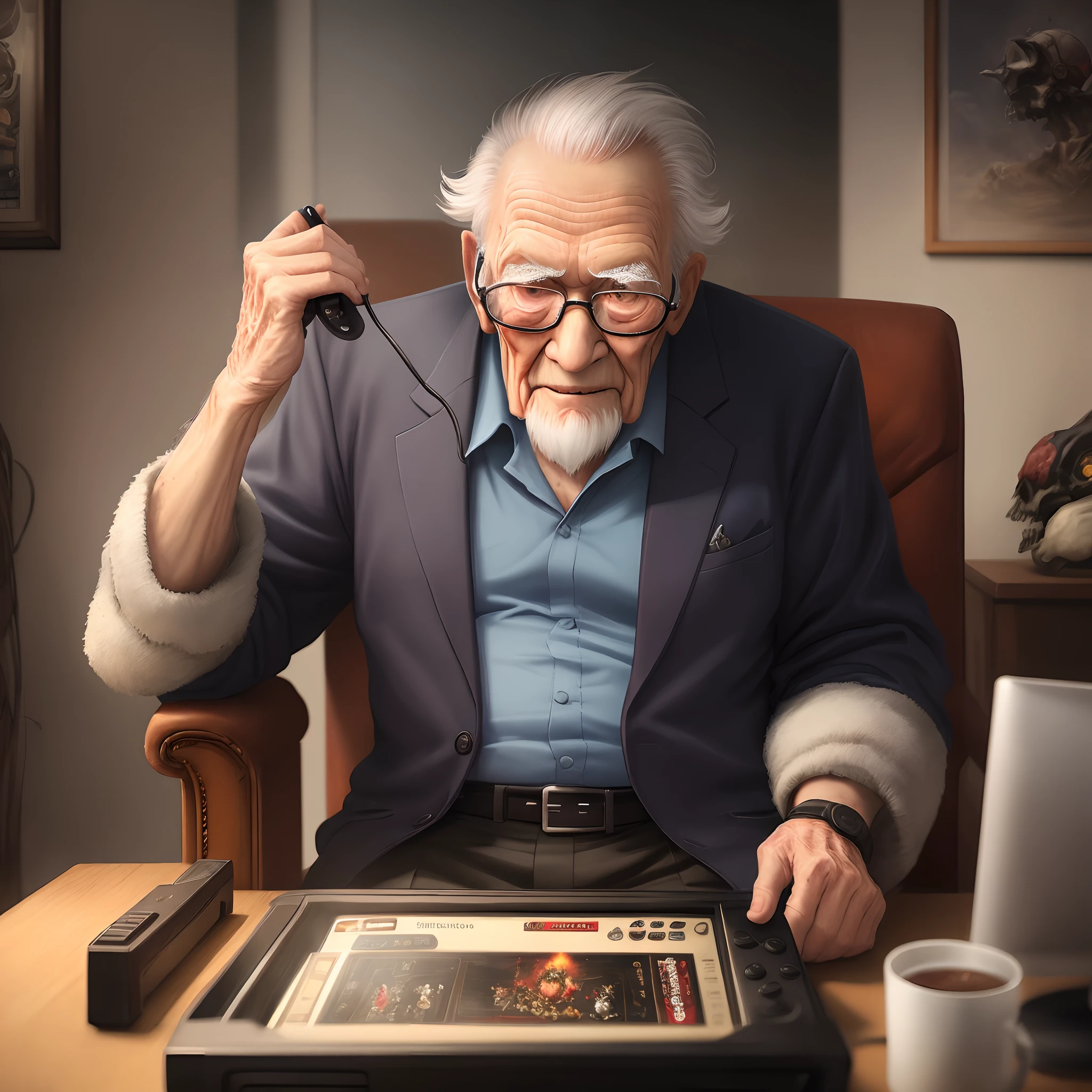 An old man who likes death metal and games