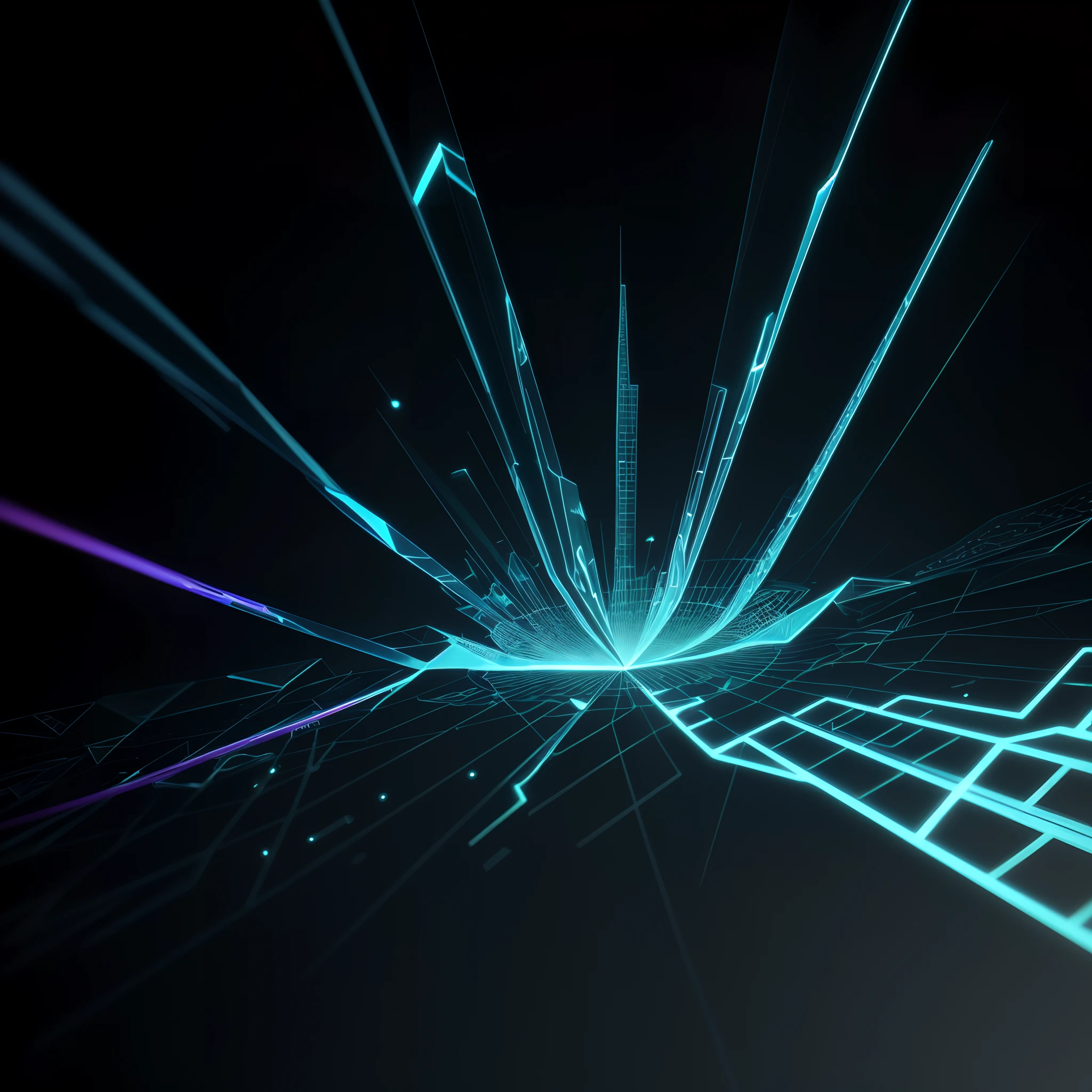 Engaging 3D visualization featuring stunning graphs、glinting