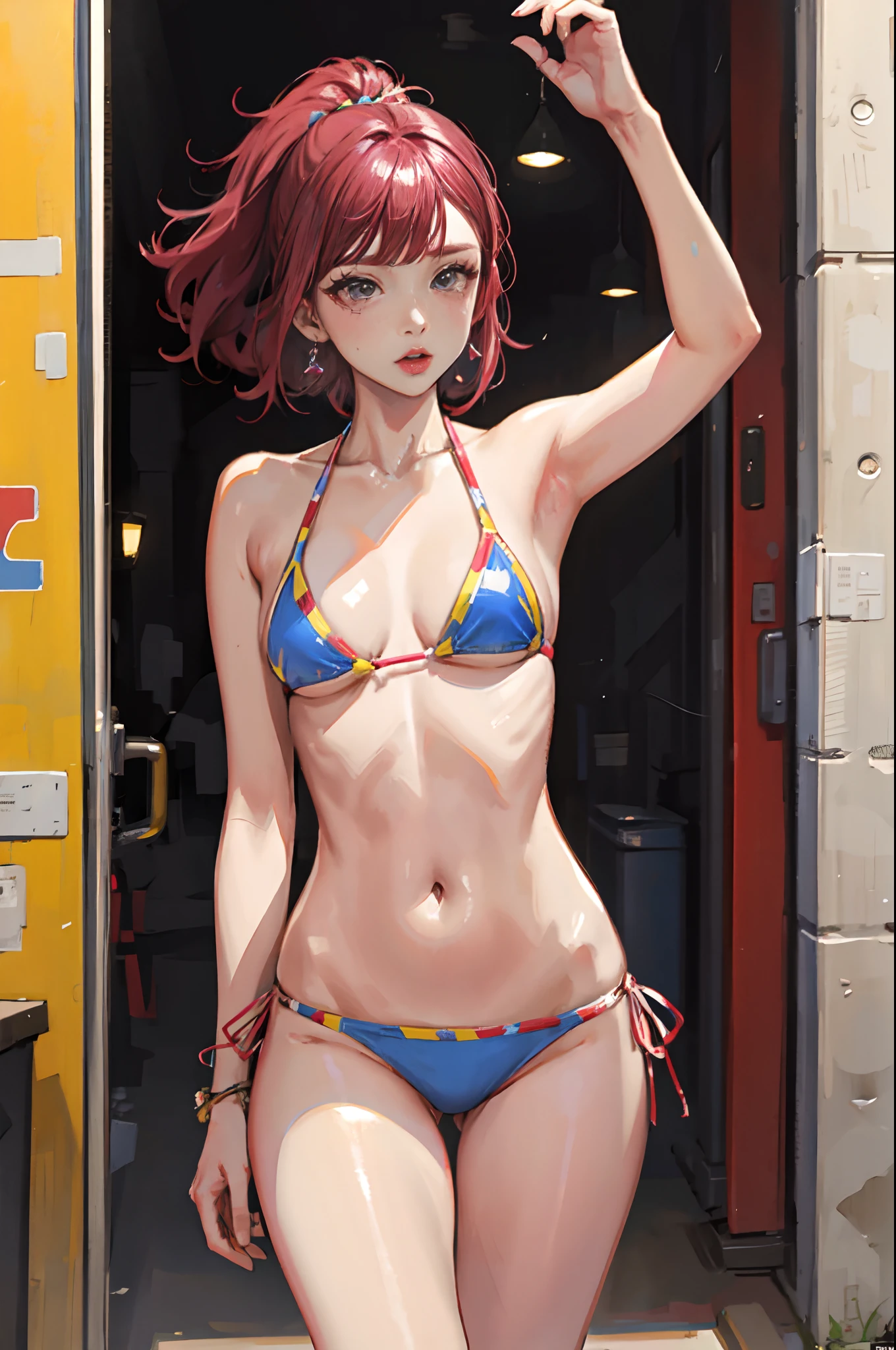 Girl, Mina Twice, Bikini, Short Hair
