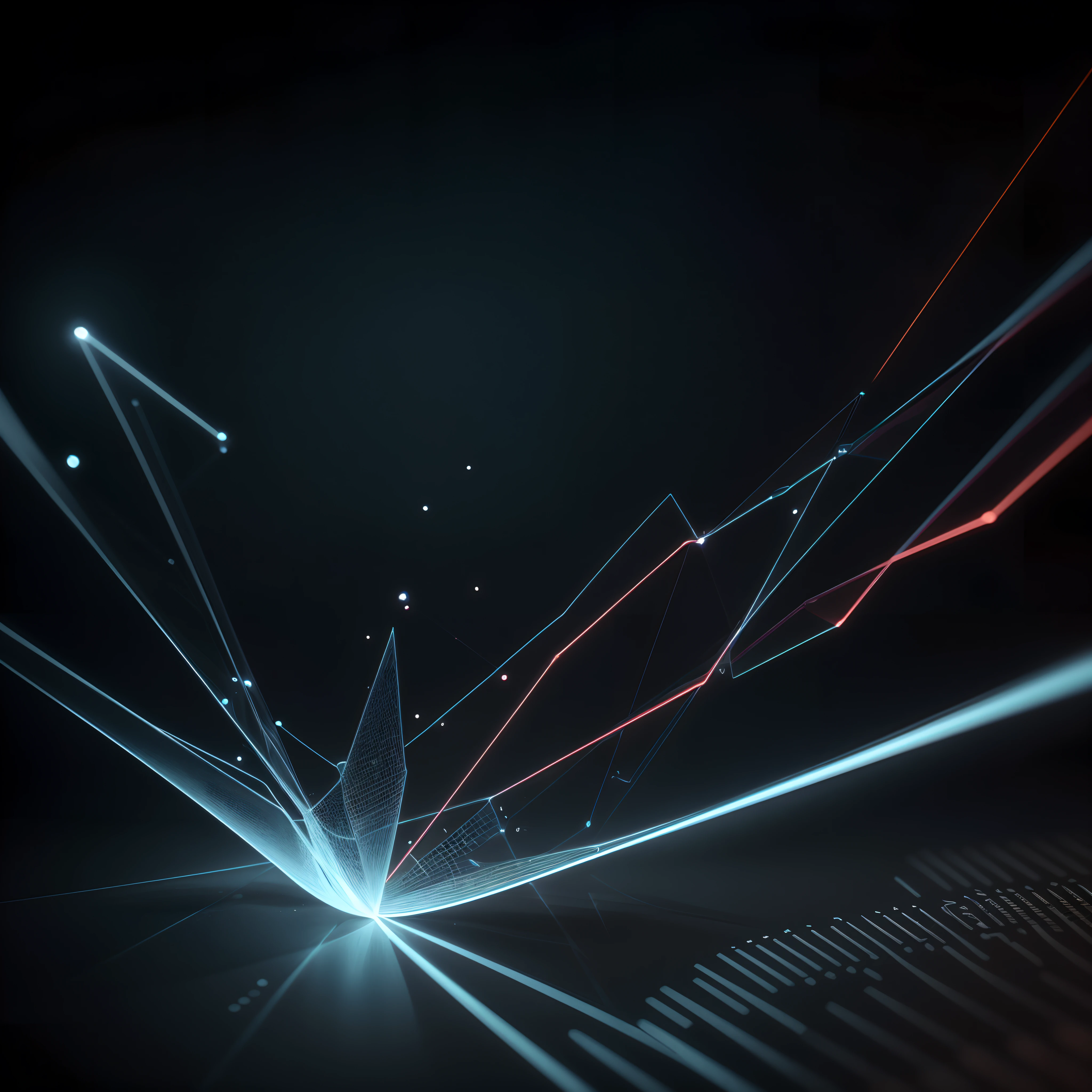 Engaging 3D visualization featuring stunning graphs、glinting