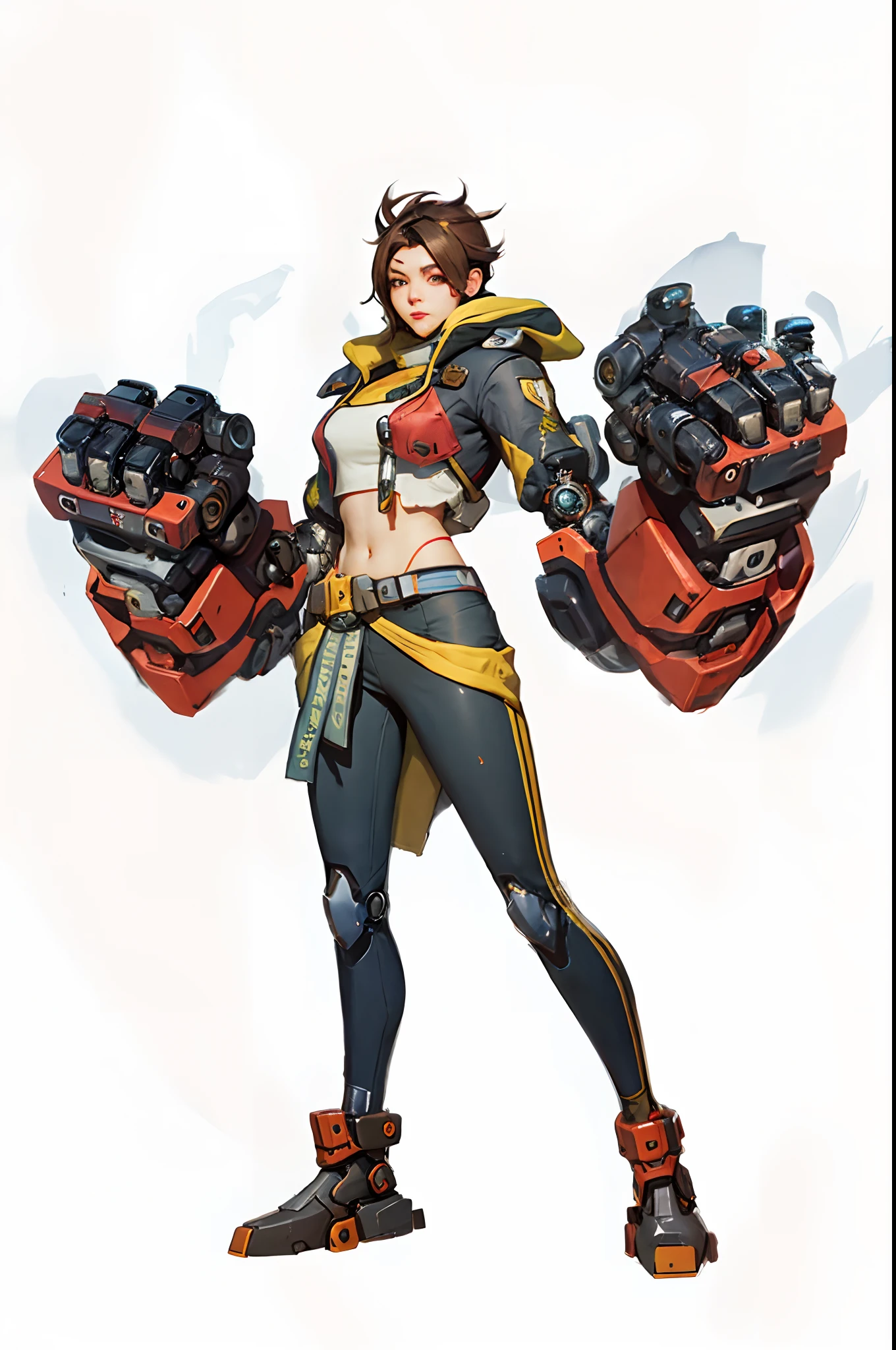 Close-up of a man wearing a full mecha suit, as an overwatch character, 《overwatch》Brigitte, official character art, overwatch character concept art, as an overwatch character, cushart kenz, full body concept, from overwatch, rogue anime girl, ( ( concept art of character ) ), overwatch character, 《overwatch》Cute Brigitte, character art the contra, Character artwork