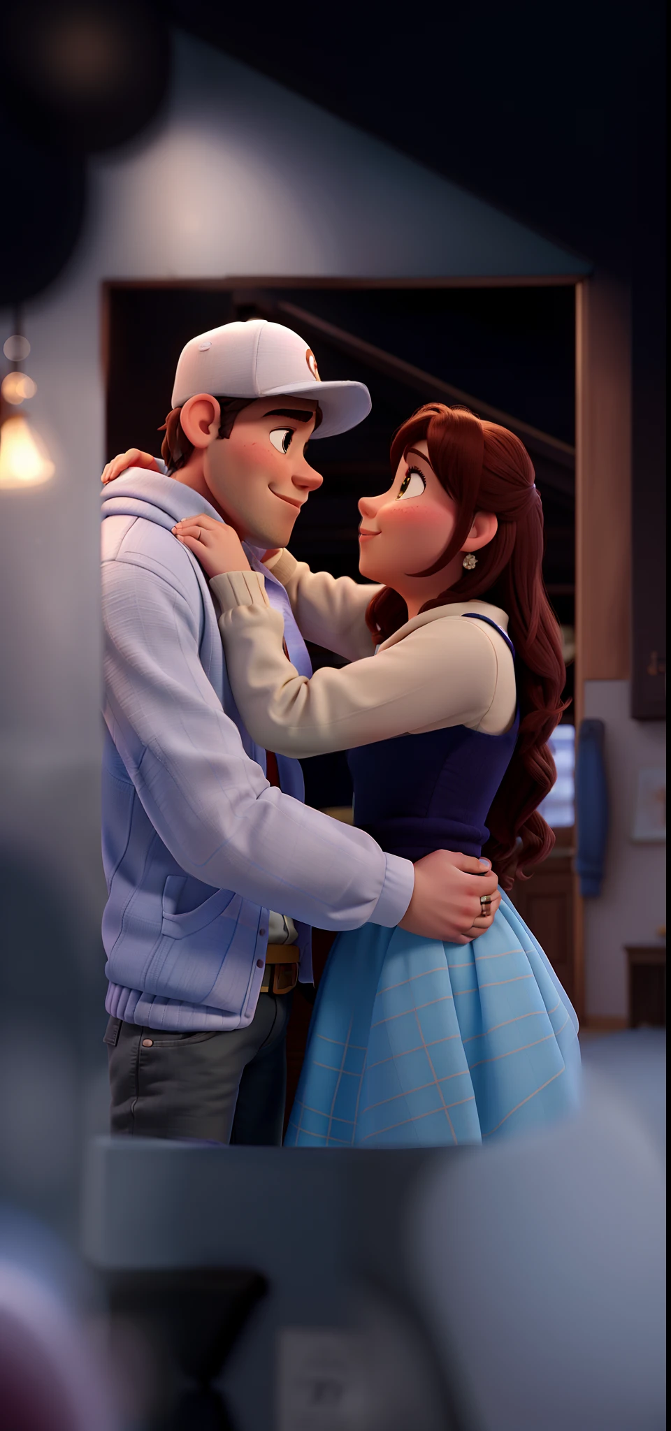 romantic couple, just like Disney Pixar movies