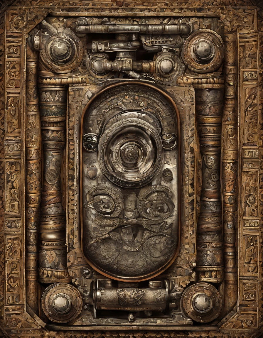 Close-up of a vintage open-back phone，There's a bunch of different apps on it, android phones, folding, futuristic product design, Futuristic, android cameraphone,
