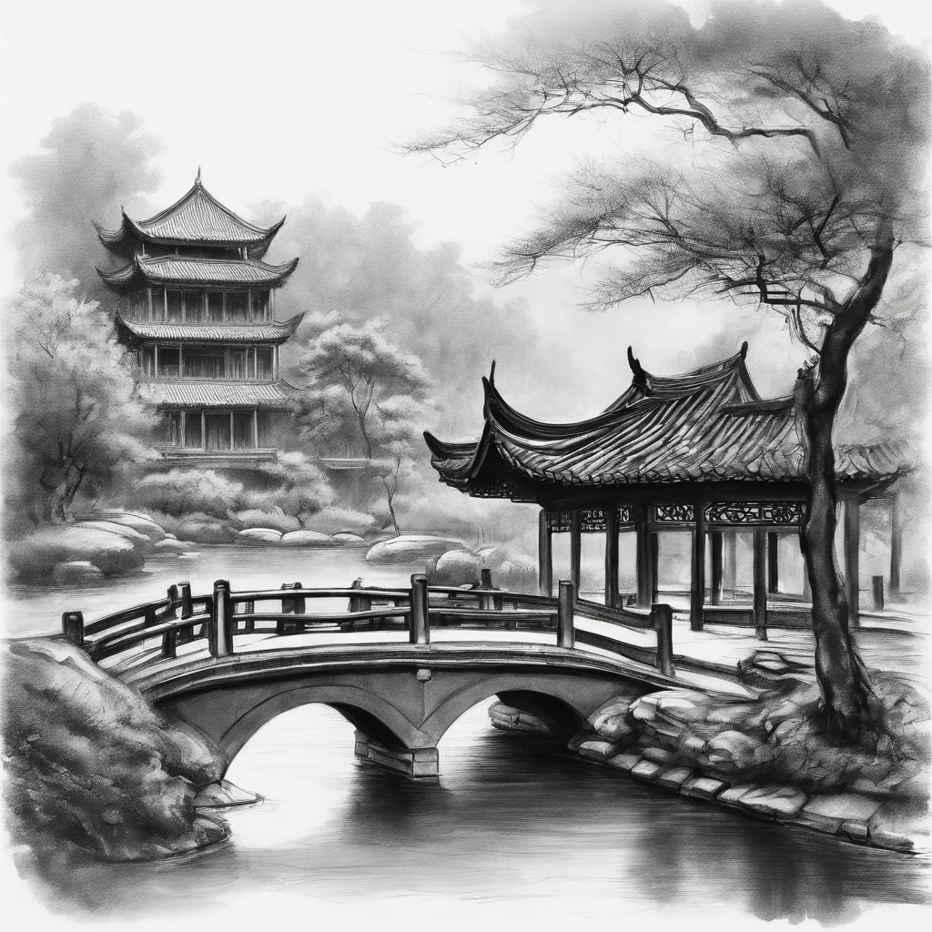 "(best quality,4k,8k,highres,masterpiece:1.2),ultra-detailed,(realistic,photorealistic,photo-realistic:1.37),charcoal sketch on old paper,traditional Jiangnan classical garden in Nanjing,simple line art,+expressive lines,expressive sketch drawing style,hatching,black and white sketch,hand-drawn,charcoal sketch on old paper,traditional Jiangnan classical garden in Nanjing,simple line art,+expressive lines,expressive sketch drawing style,hatching,black and white sketch,hand-drawn,sketch,linear style::sketchbook-style sketch,linear style::sketchbook-style"
