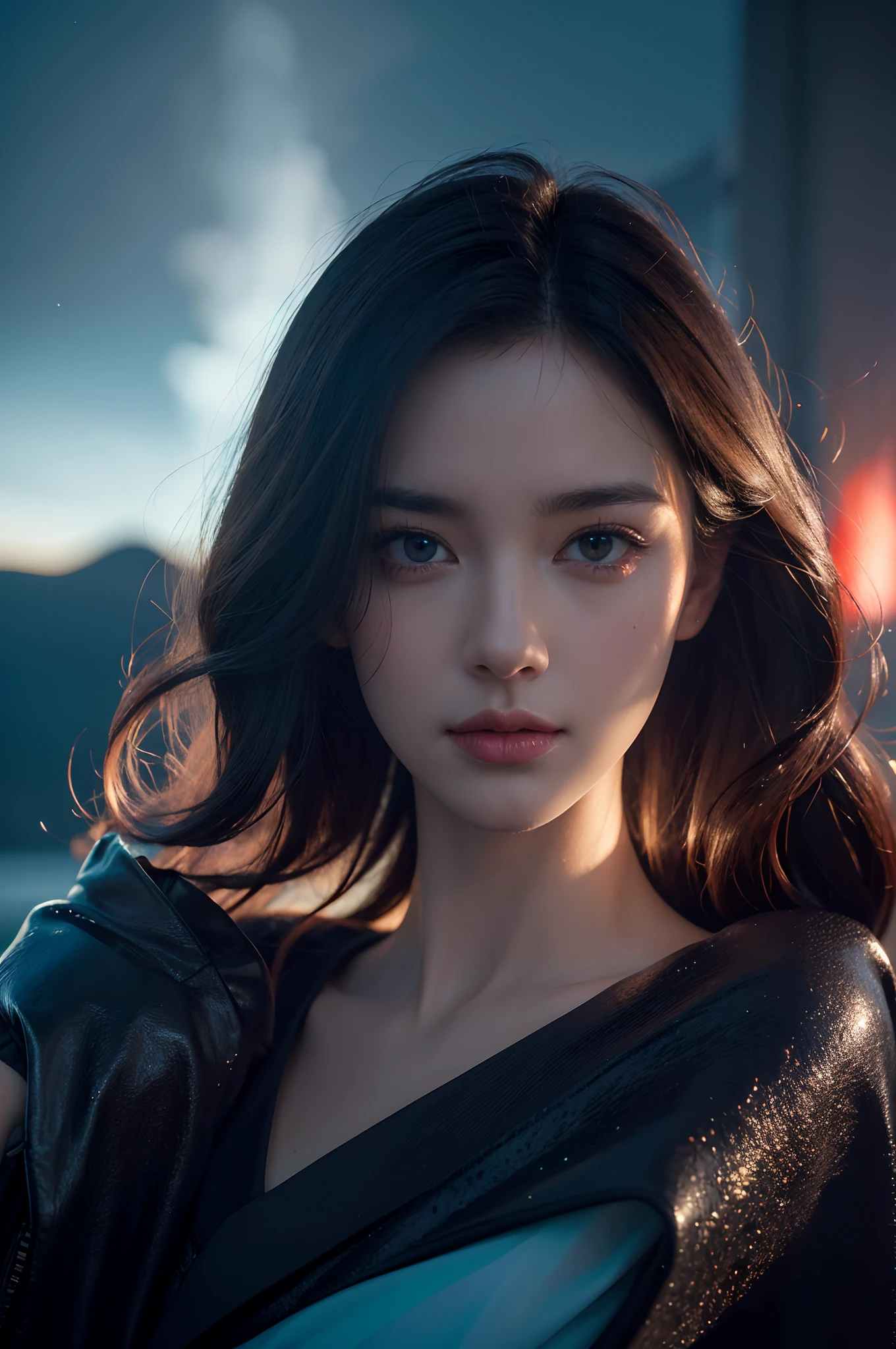 35mm photography, white cropped top, beautiful earth filled with water and lava, perfect eyes, sharp focus, 8k HD, crazy detail, intricate, Caenorhabditis elegans, atmospheric 4k hyper-detail, cinematic sensibility, sharp focus, masterpiece, color, surreal, vivid colors, (very detailed CG unity 8k wallpaper), intricate, high detail, sharp focus, realistic, symmetrical, volumetric lighting, beautiful, rich dark masterpiece, Dan Mumford and Mark M. Astrophotography in the style of Simonetti
