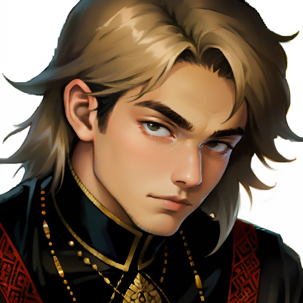 Young man looking sideways