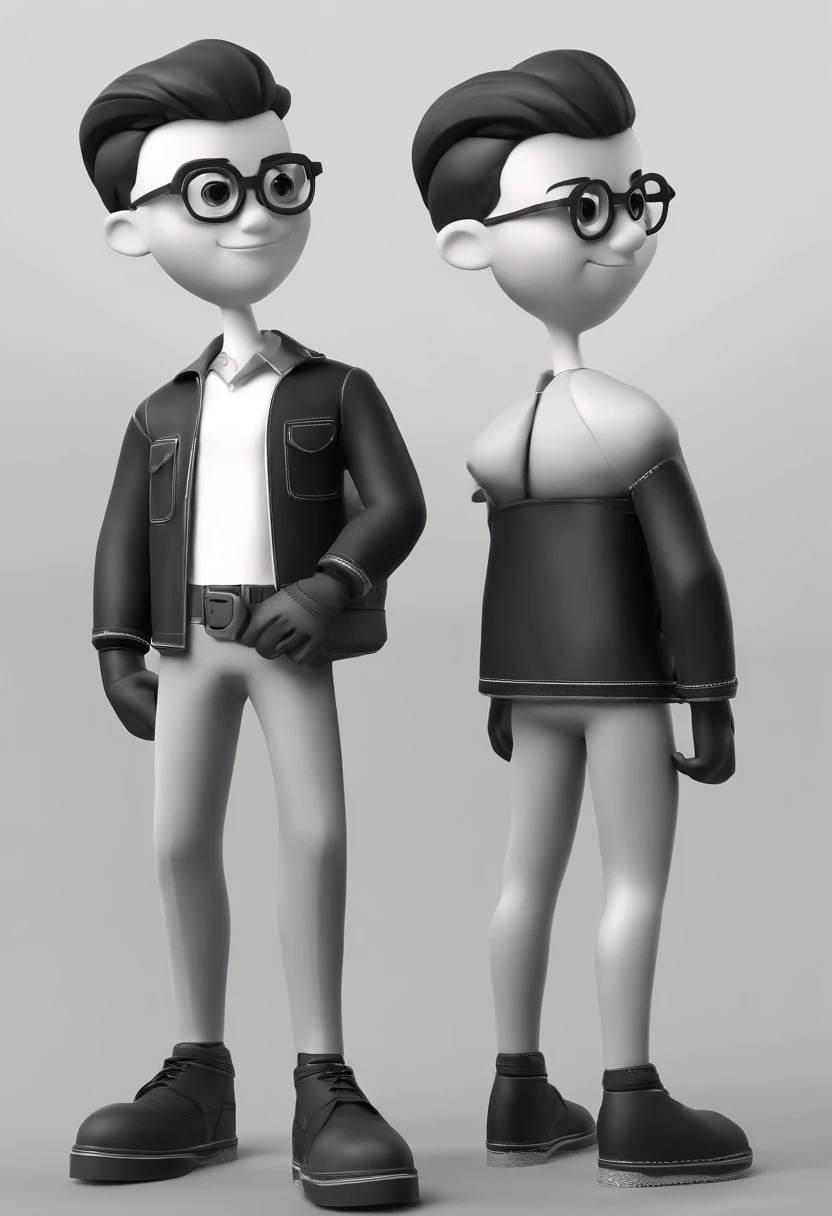 Wearing a black T-shirt and black pants, a short-cut man wears a black watch on his left hand and puts his right hand in his pants pocket.an animated character, Stylized character, animation style rendering, 3D stylized, Arnold Maya render, 3 d render stylized, toon render keyshot, 3D Character, 3D Character, 3d rendering stylized, 3 d character render, cartoon character, Character close up, Character pose, (Pixar Style) (master part:1.2) (Bokeh) (best quality) (detailed skin) (detailed texture) (8k) (clay) (Cinematic lighting) (sharp focus