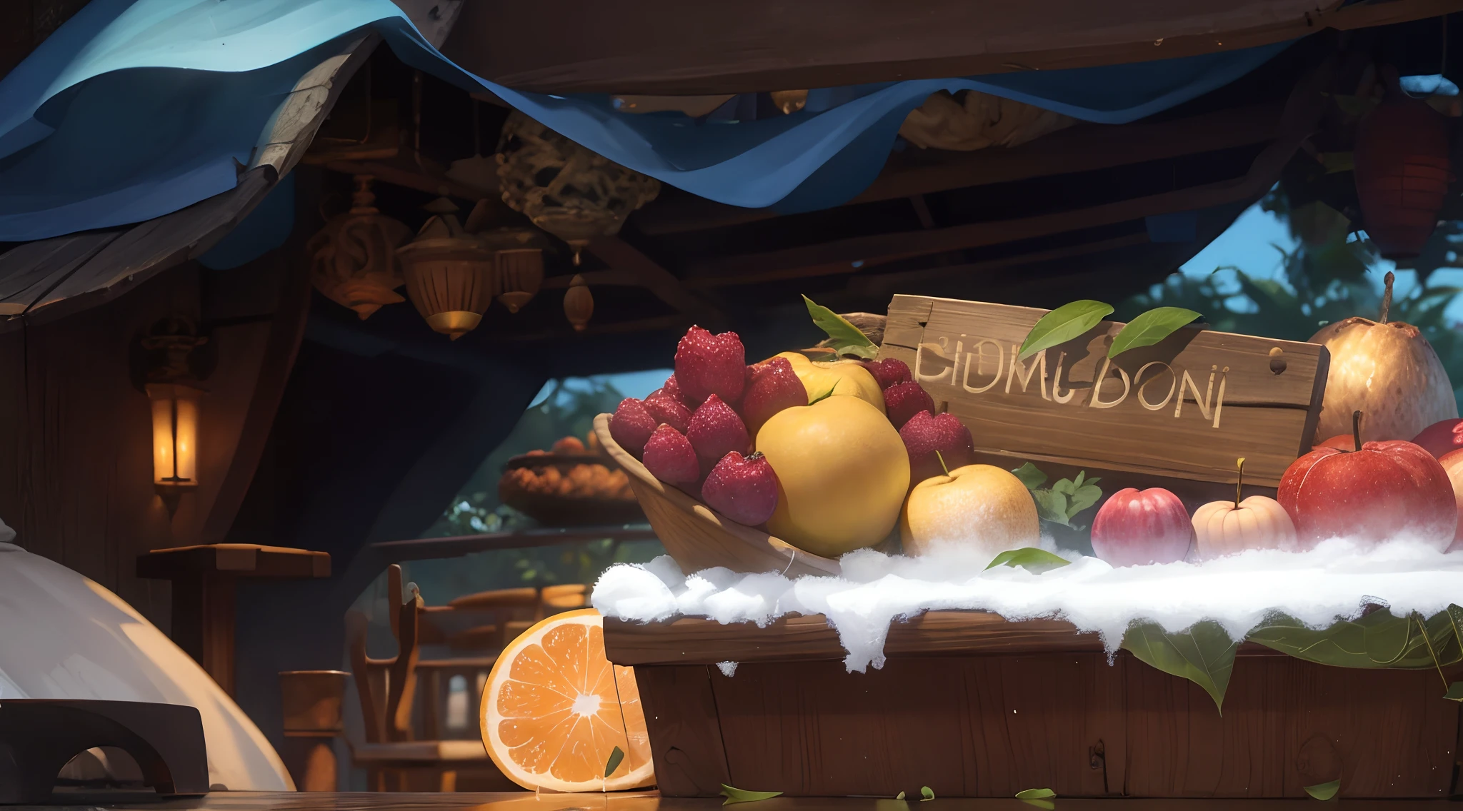 A bunch of fruit，delicacy，8K
