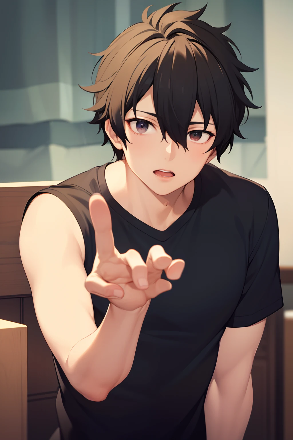 masterpiece, best quality, high quality, 1boy, solo, male focus, looking at viewer, upper body, ogata_shuu