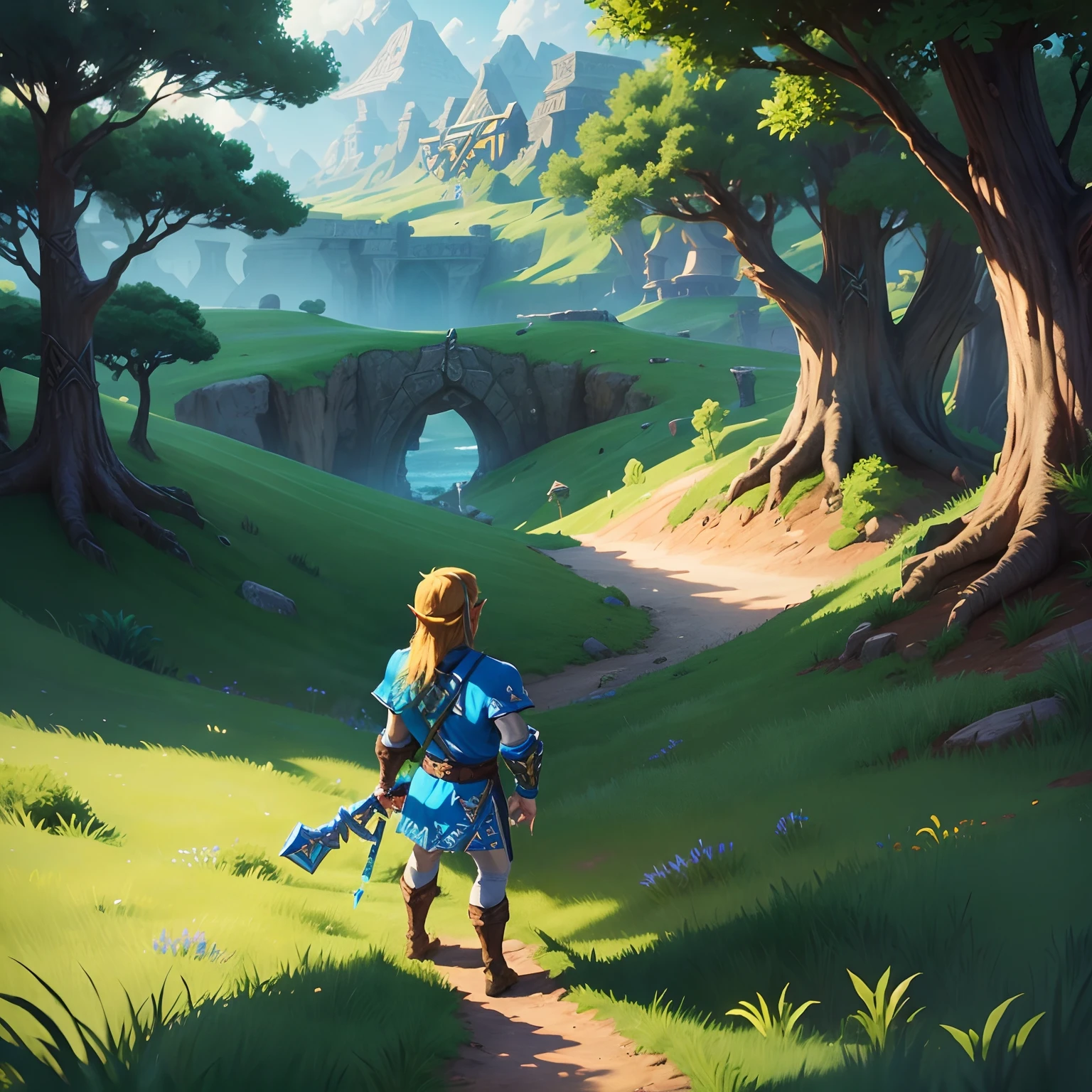 (Zelda Style Scenery:1.3)