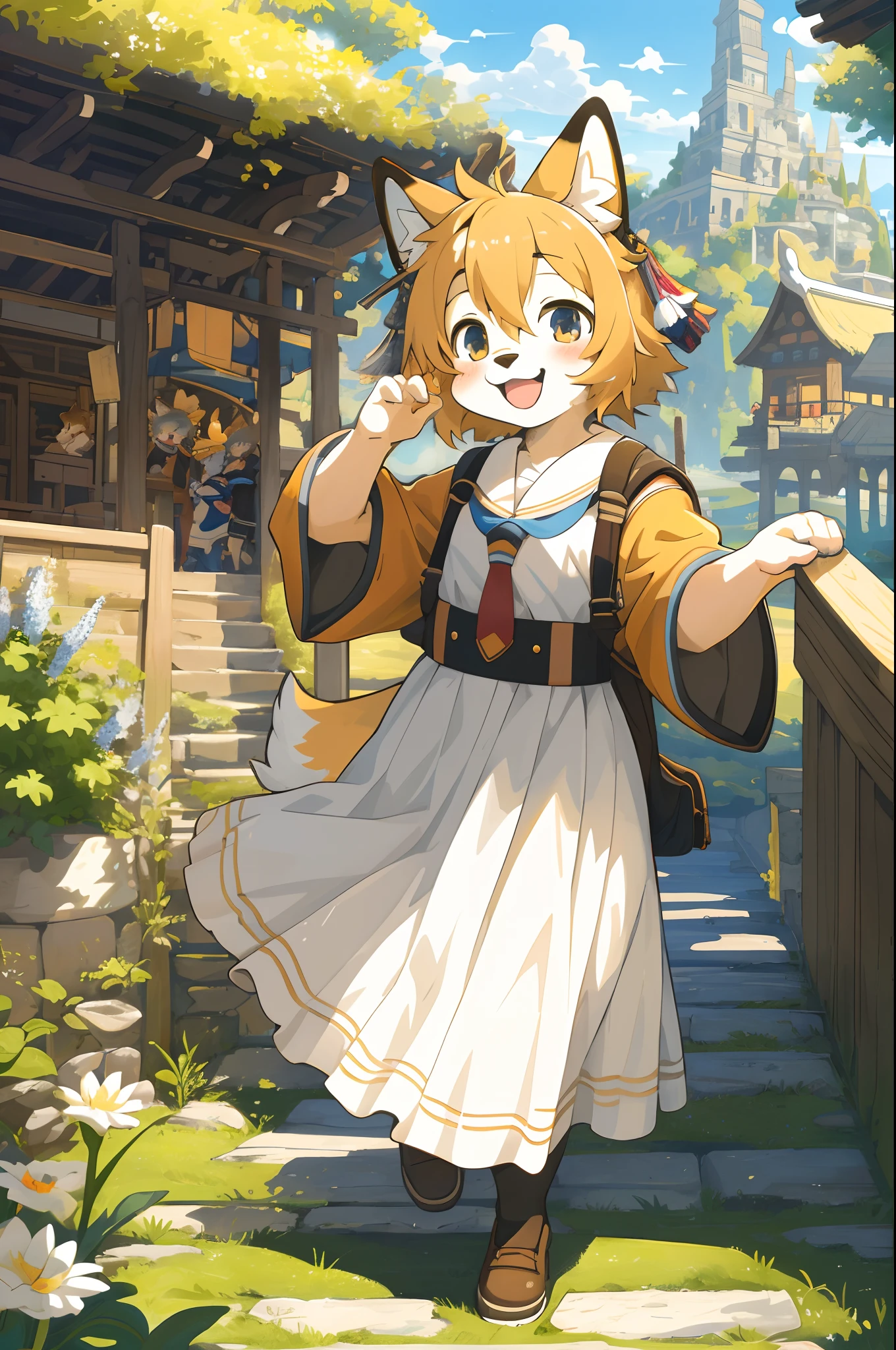 cover_page, highres, top quality, best quality, paid reward available, High-quality illustrations, unparalleled masterpiece, perfect artwork, absurdres, super high resolution, detailed background, World Heritage Site, 6+boys, 6+girls, Happy, joyful(Photos of solo travelers)(kemono, furry anthro),