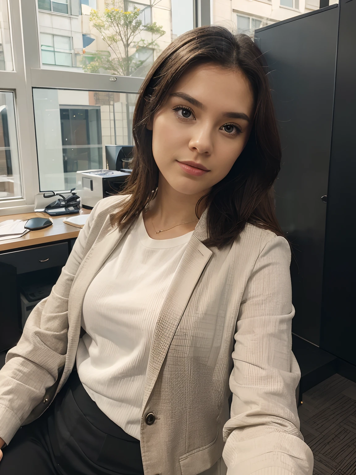 office, Business Style, Background replacement, window, Strict style,hiquality