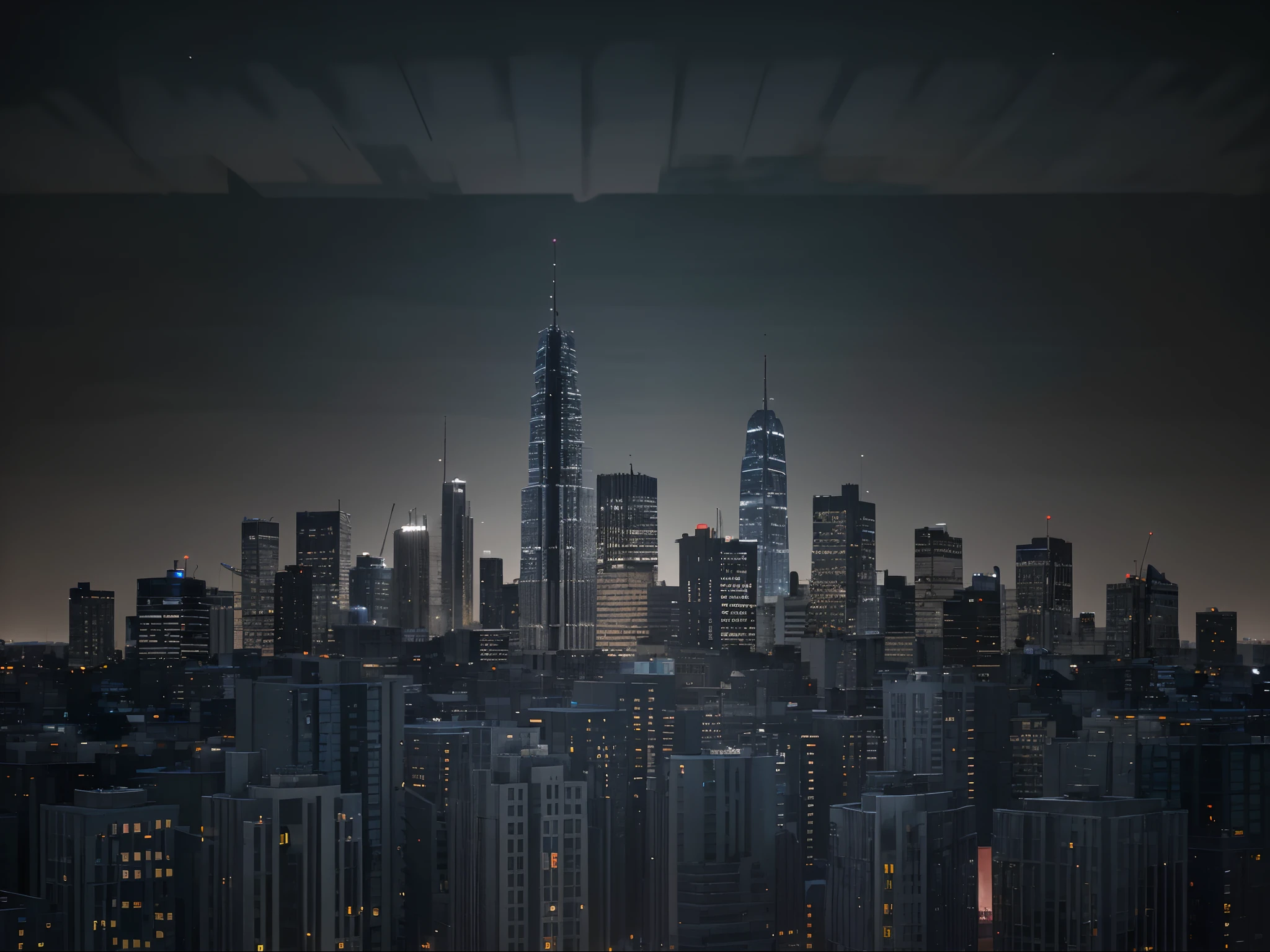 city, night, building, cityscape, skyline, urban, architecture, skyscraper, town, downtown, business, vector, illustration, sky, silhouette, buildings, light, construction, tower, office, lights, landscape, design, dark, street