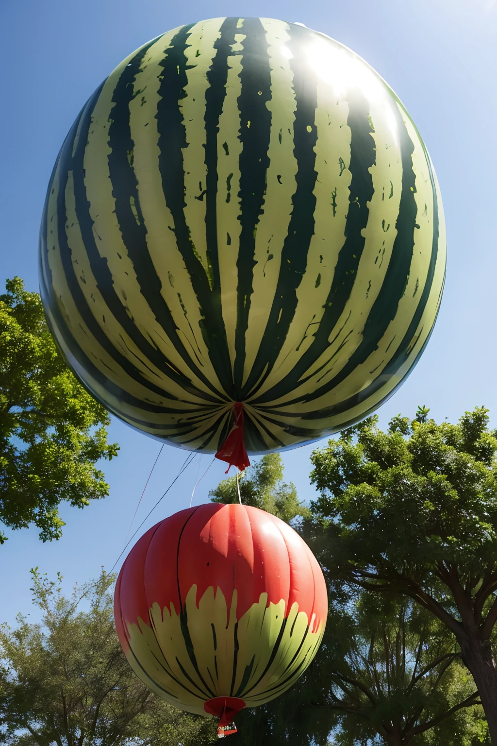 Curiosity,Balloons grow on trees,Watermelons grow on trees,hyper HD,Masterpiece,very realistic