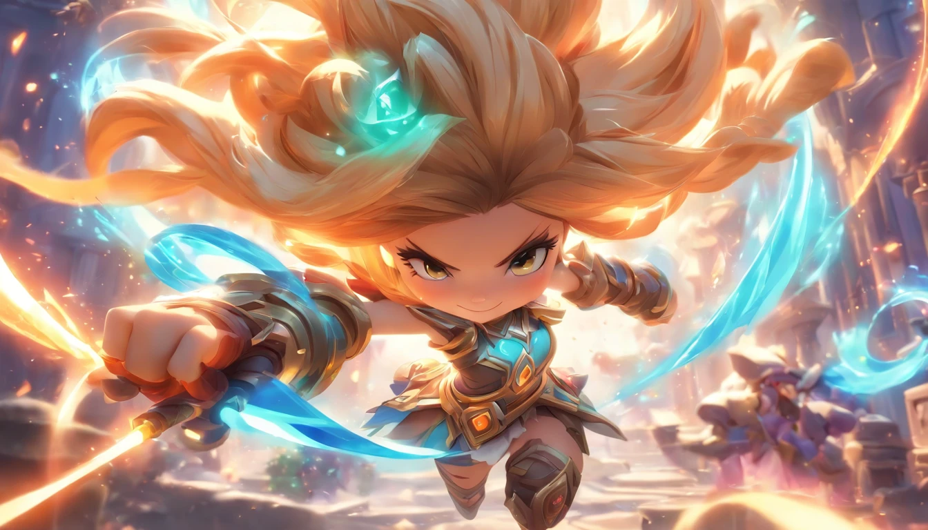 Angela, Cute and cuddly characters in League of Legends, High-quality 3D illustrations and incredible detail. Michelle Bolsonaro:1.5, Anti-Matthews Fernandez, Youji