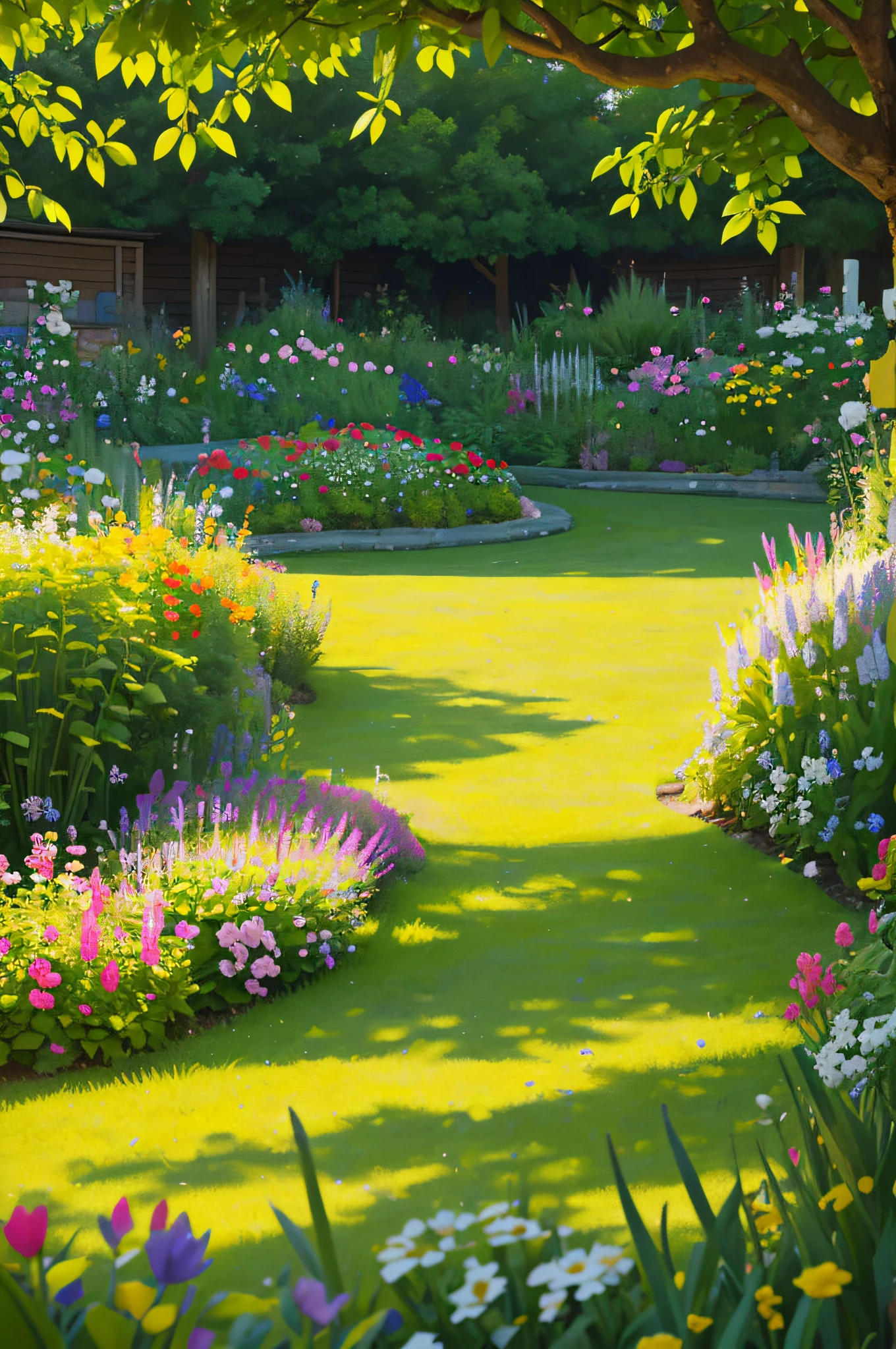 trpical garden,grassy fields,Local close-up