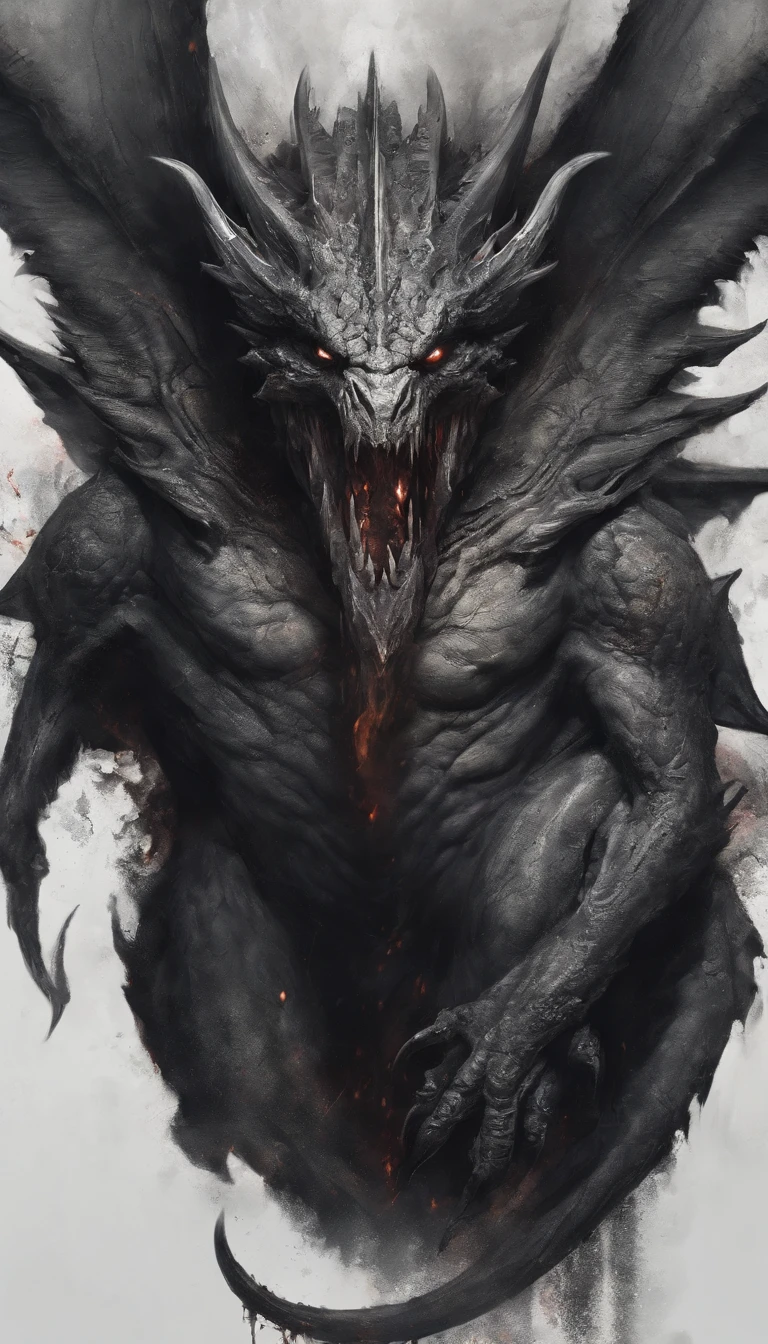 Draw a dragon with a strong, bloody face and bloody head,  Science fiction horror art, sci-fi horror artwork, inspired by Aleksi Briclot, Fangs of the slaughter, horror fantasy art, Alexis Bricklot（Alexis Bricklot）, horror concept art, veneno, Fantasy and horror art, Detailed illustration of 4K horror, magic dragon, dark fantasy horror art